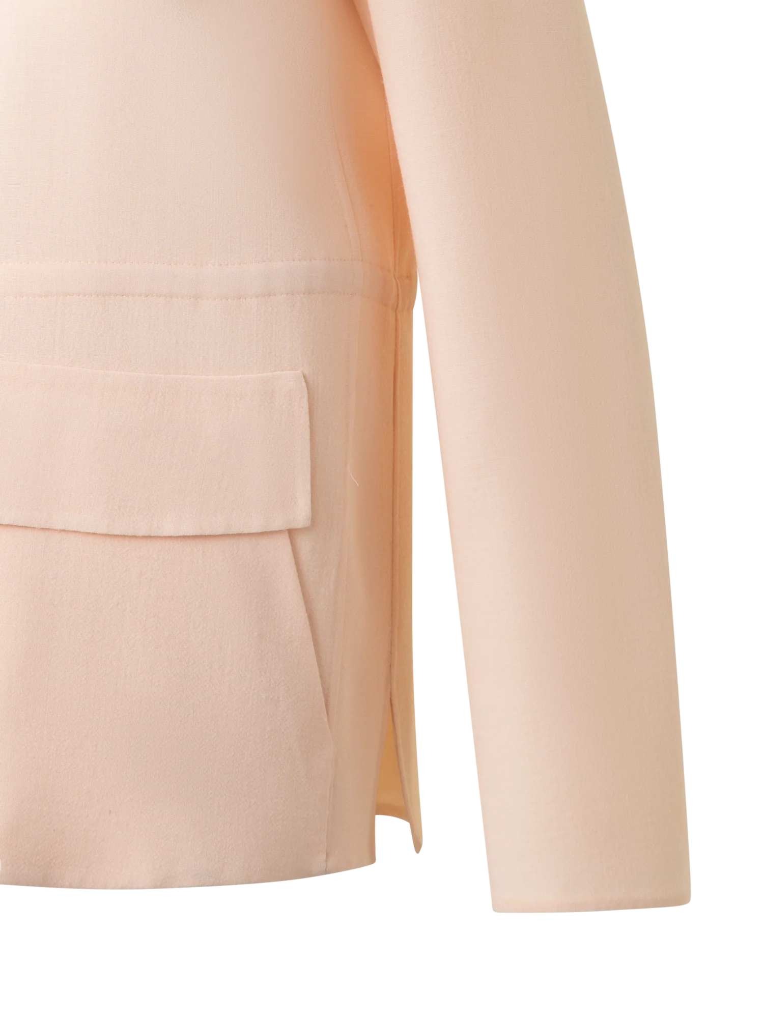 Drawstring Shirt Jacket in Wool Double-Face - Image 3
