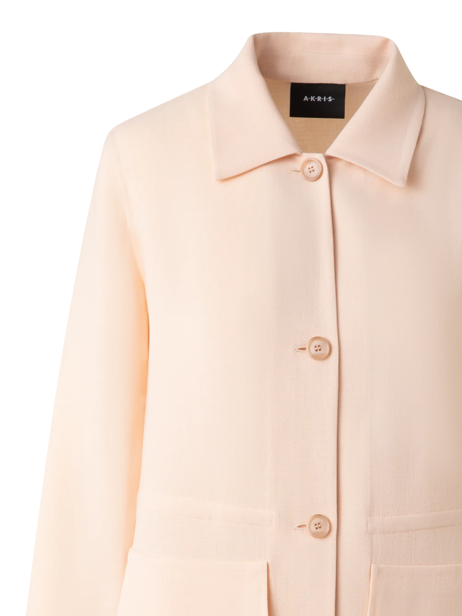 Drawstring Shirt Jacket in Wool Double-Face - Image 5