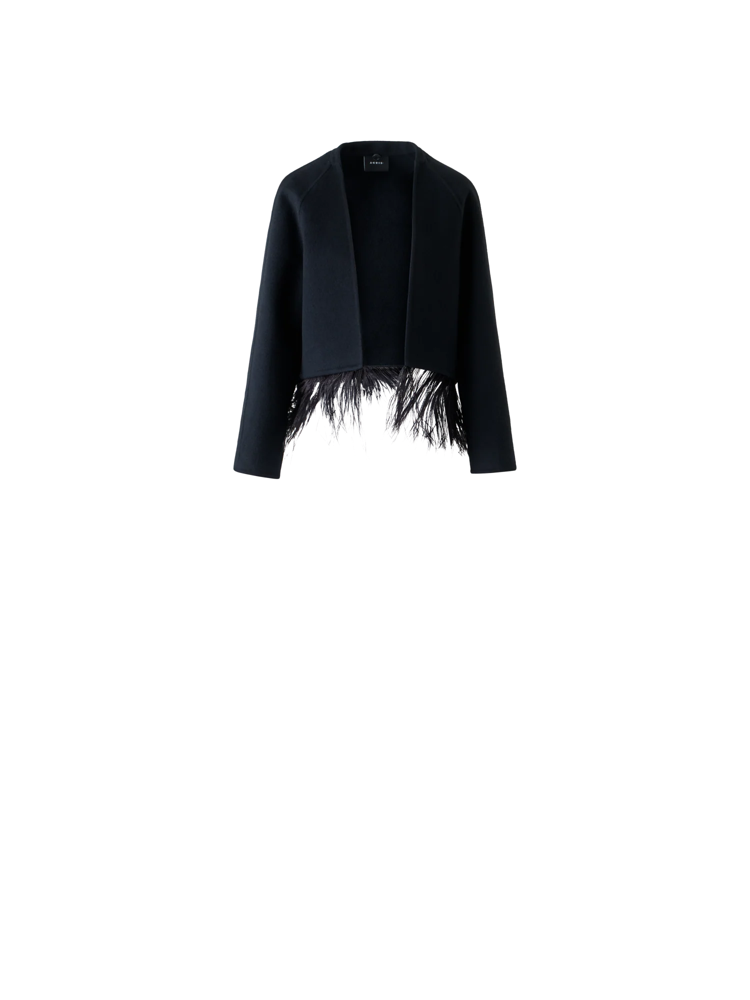 Duo Coat - Vest and Bolero with Feather Detail - Image 9