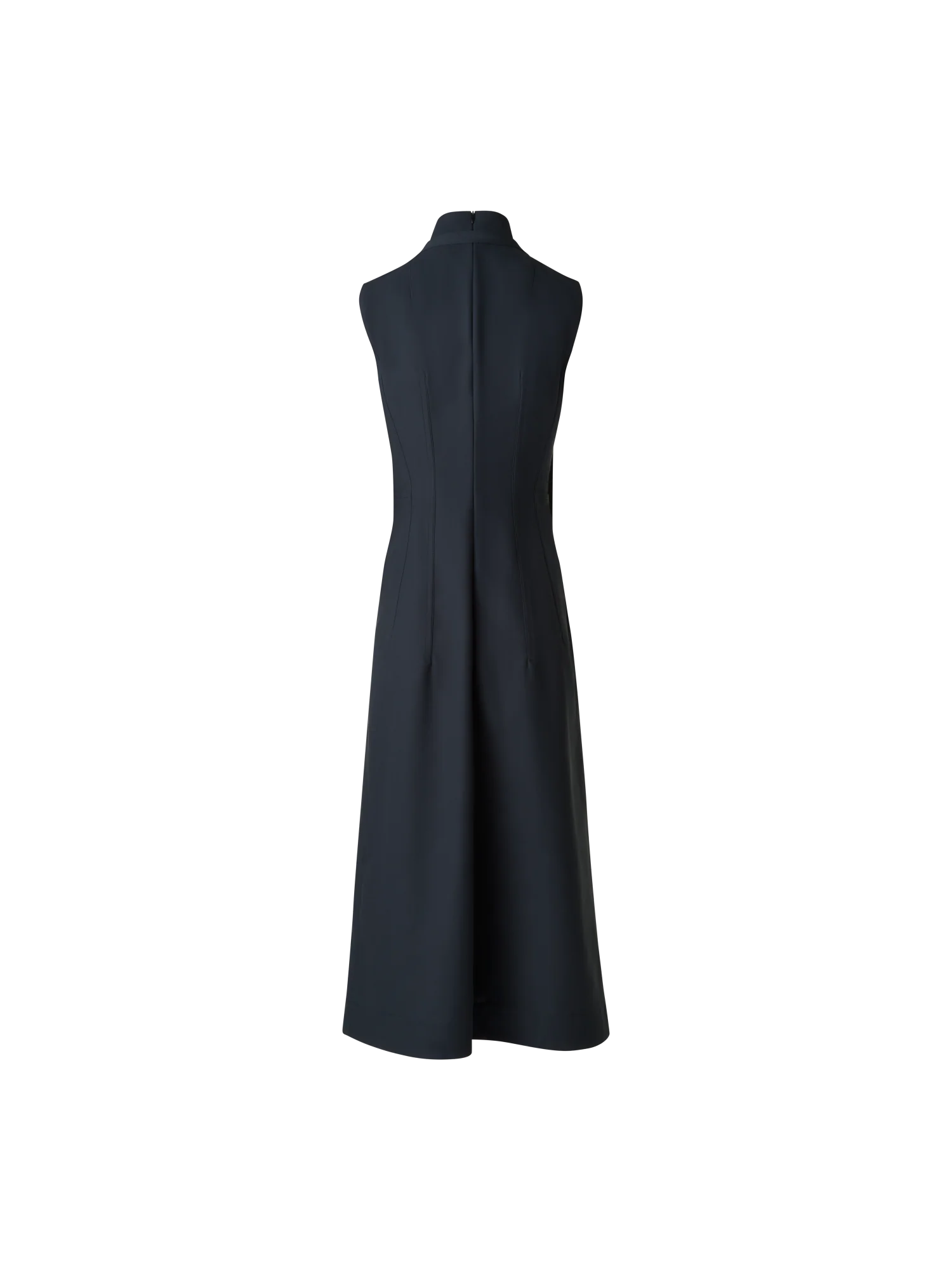 Fit-and-Flare Cotton Midi Dress with Bow - Image 4