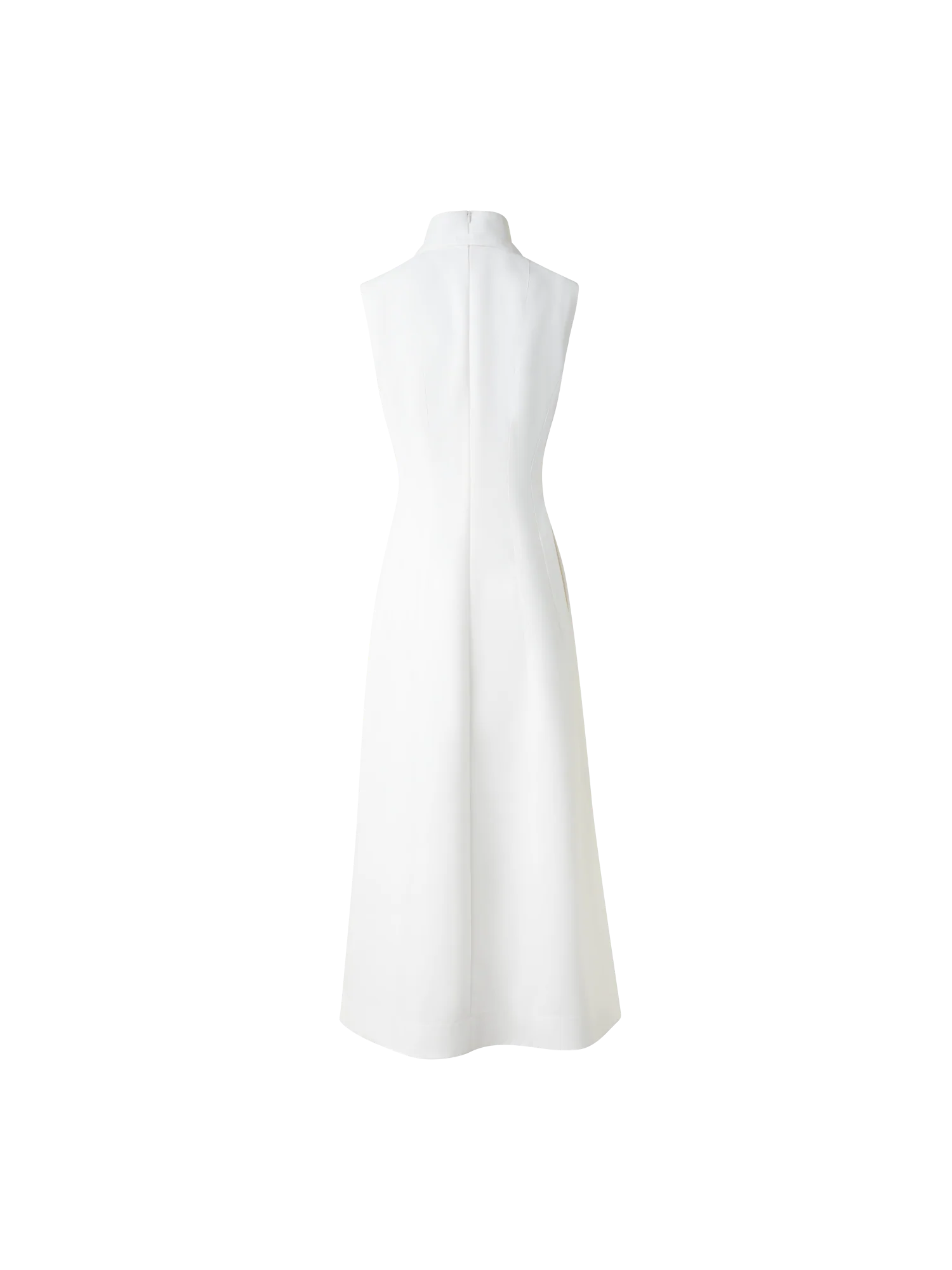 Fit-and-Flare Cotton Midi Dress with Bow - Image 4