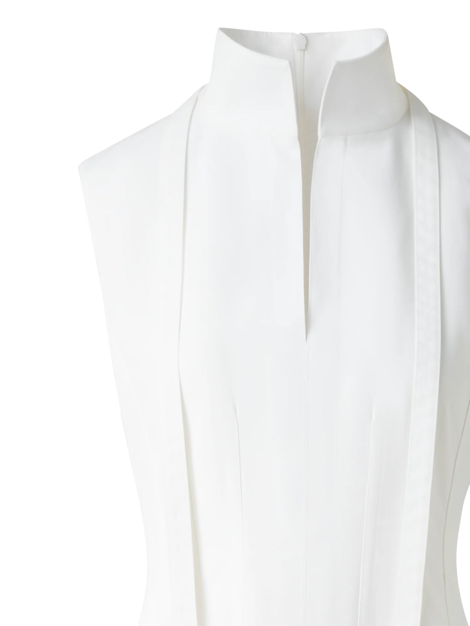 Fit-and-Flare Cotton Midi Dress with Bow - Image 5