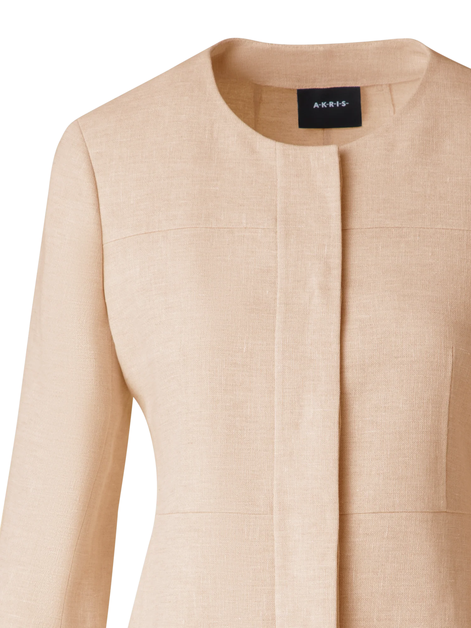 Fitted Jacket in Linen Double-Face - Image 4
