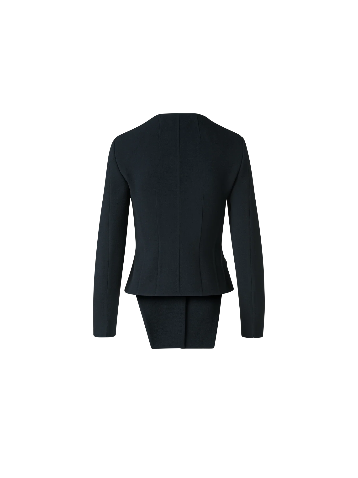 Fitted Trapezoidal Wool Double-Face Jacket - Image 2