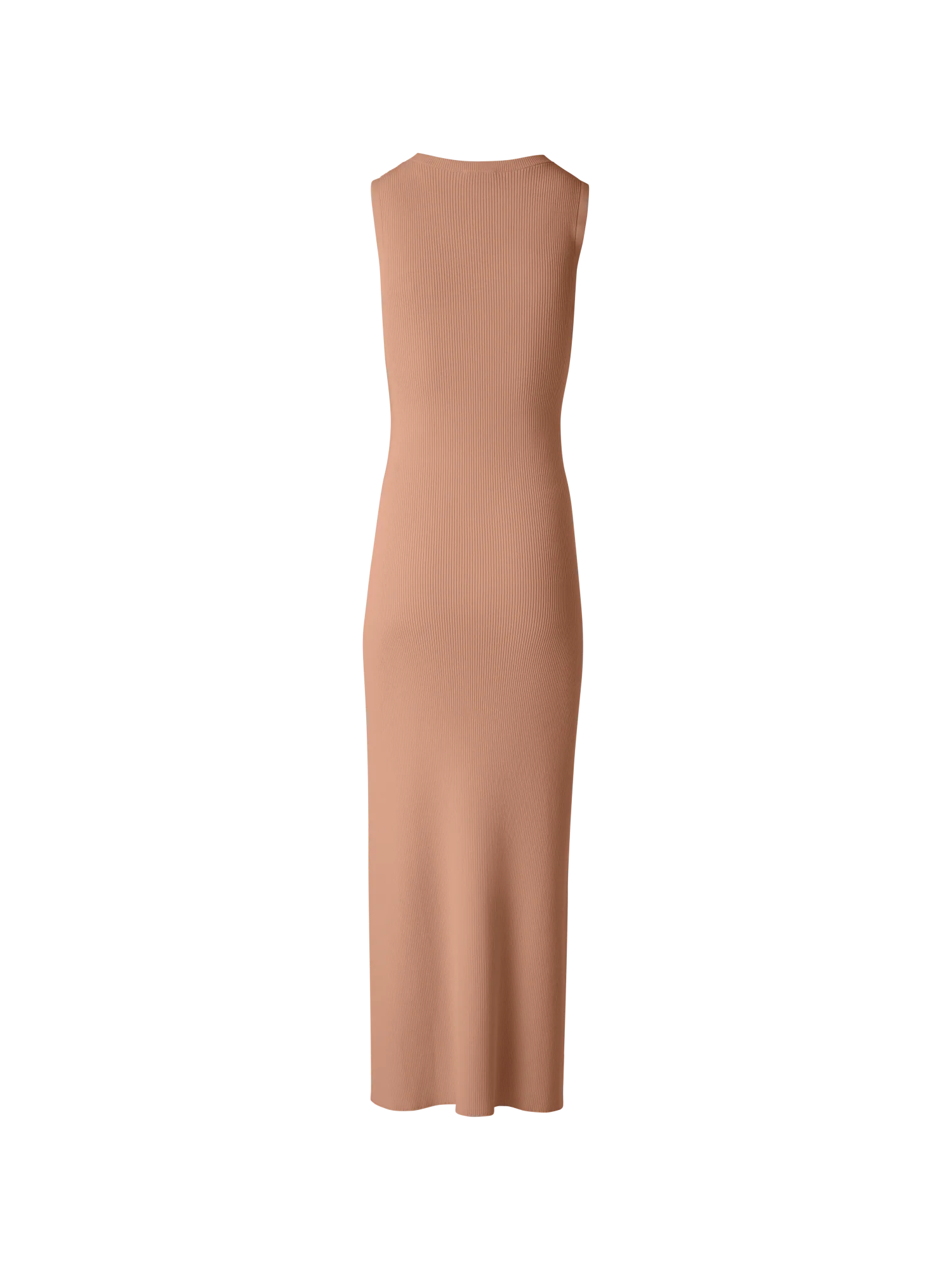 Fitted Tube Knit Dress with Side Slit - Image 3