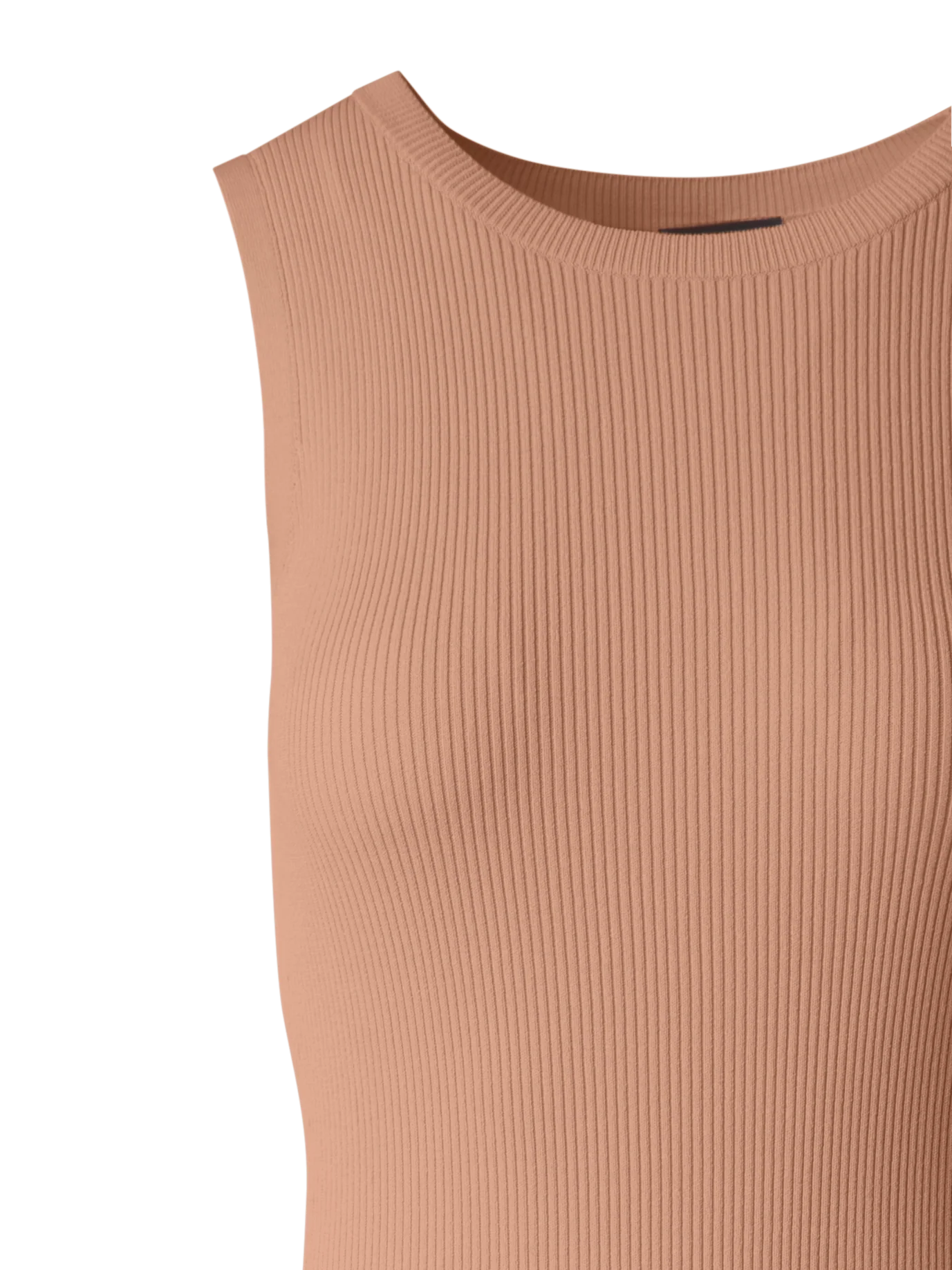 Fitted Tube Knit Dress with Side Slit - Image 4