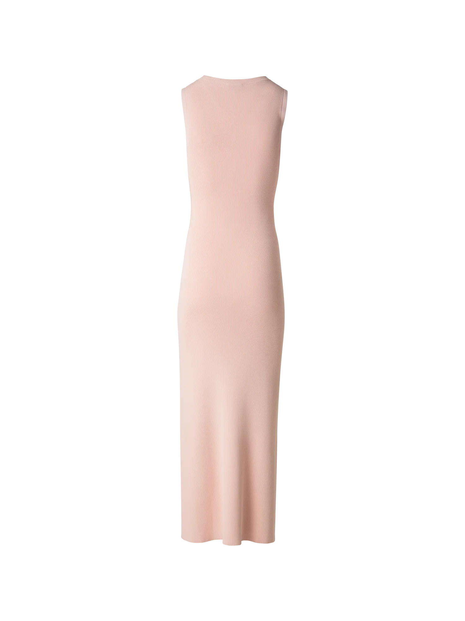 Fitted Tube Knit Dress with Side Slit - Image 4