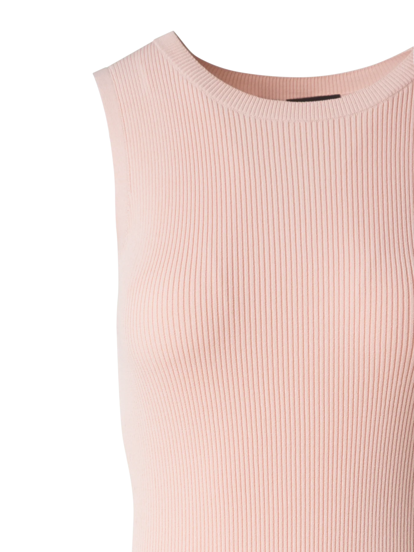 Fitted Tube Knit Dress with Side Slit - Image 5