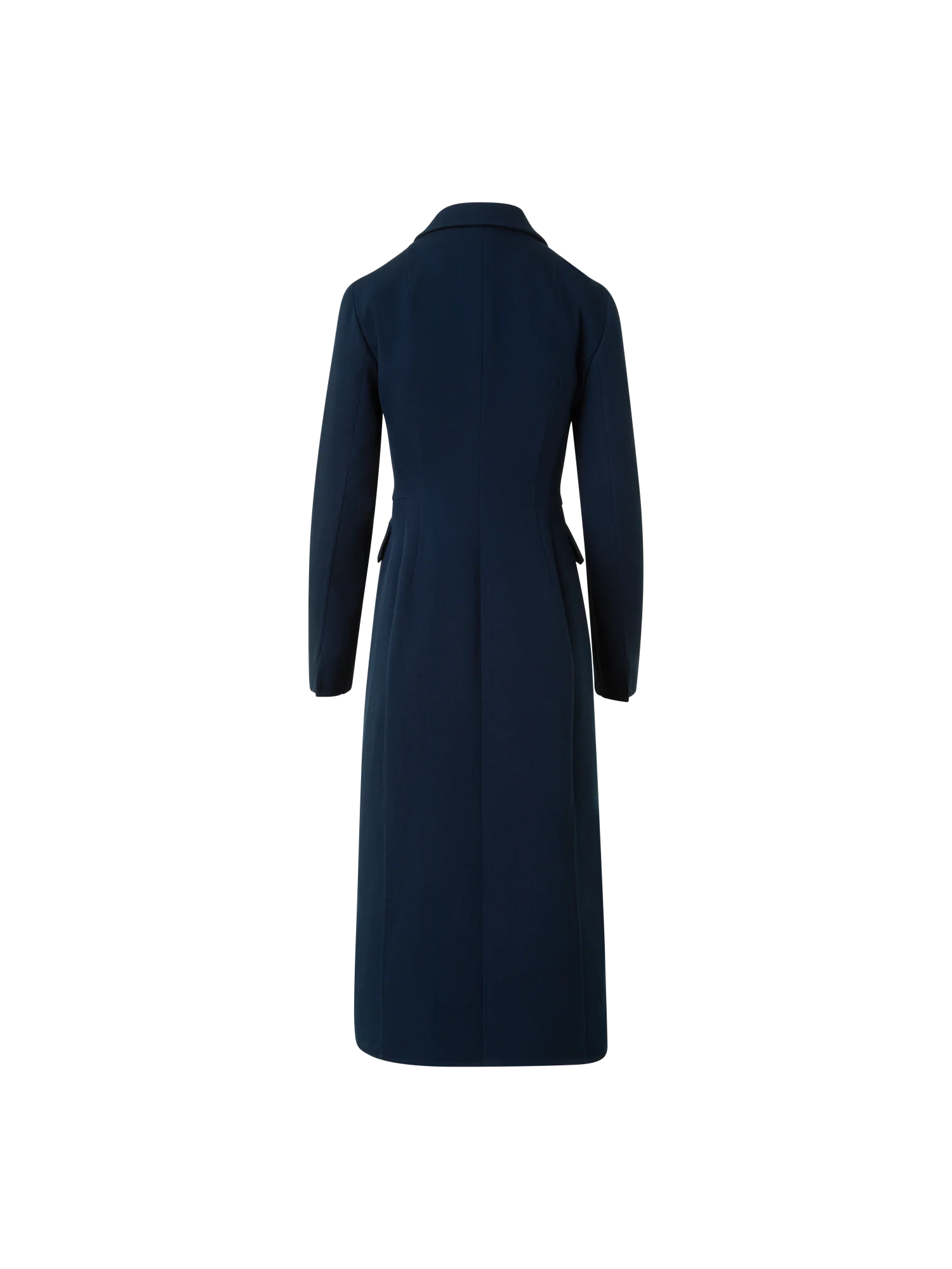 Fitted Wool Double-Face Midi Coat Dress - Image 6