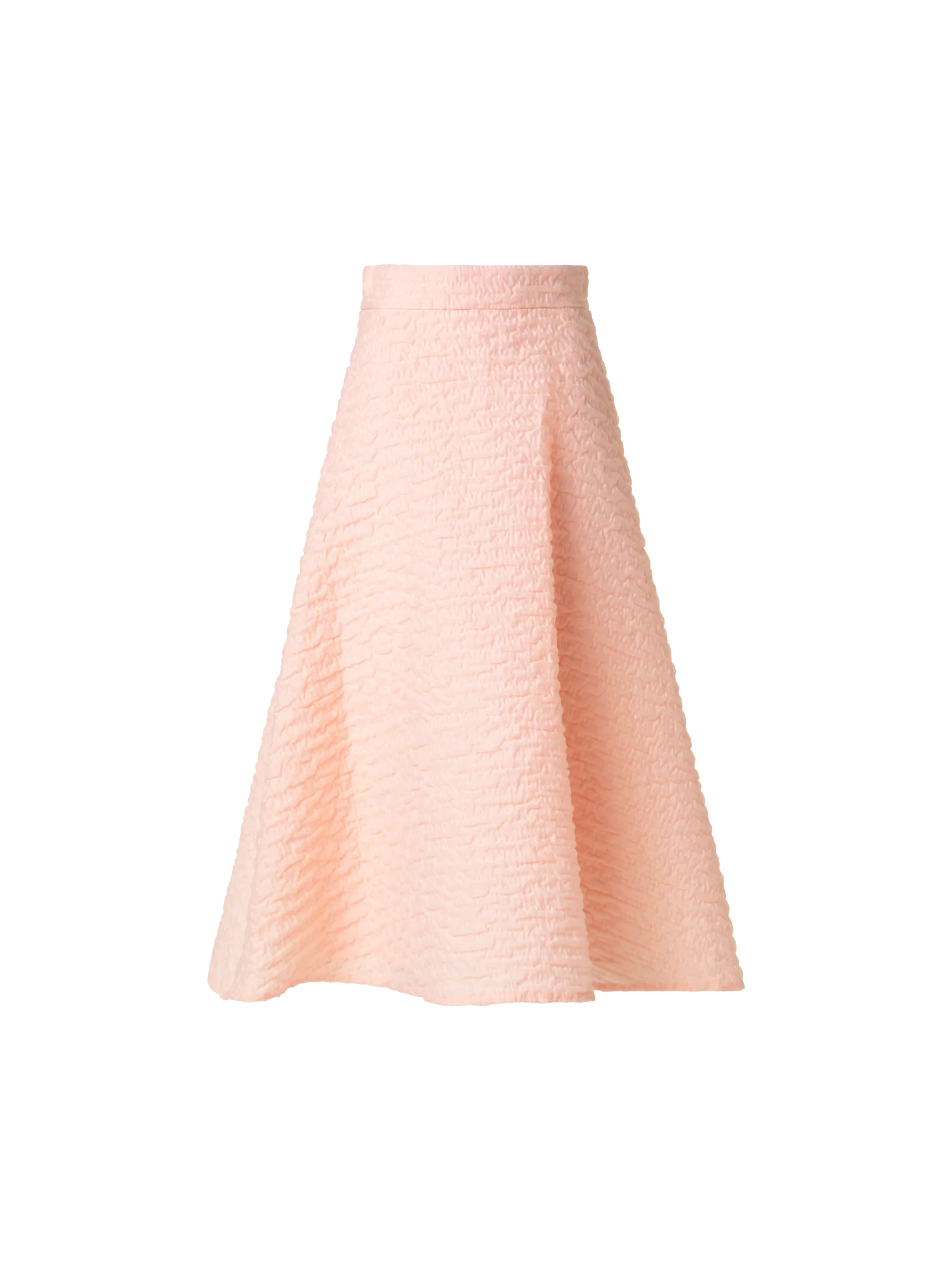 Flared Midi Skirt in 3D Bubble Organza