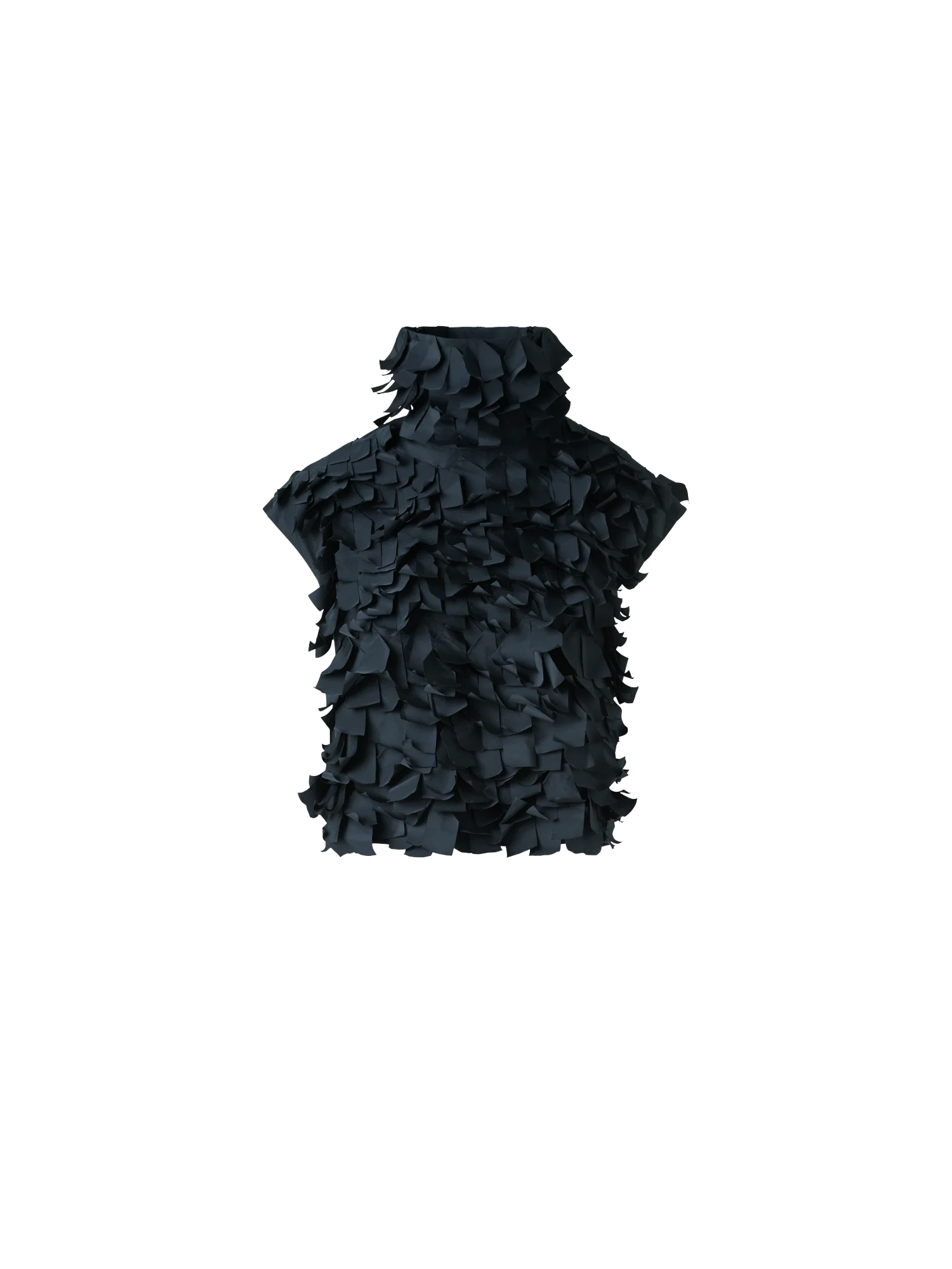 Boxy Techno Top with Taffeta Ribbons