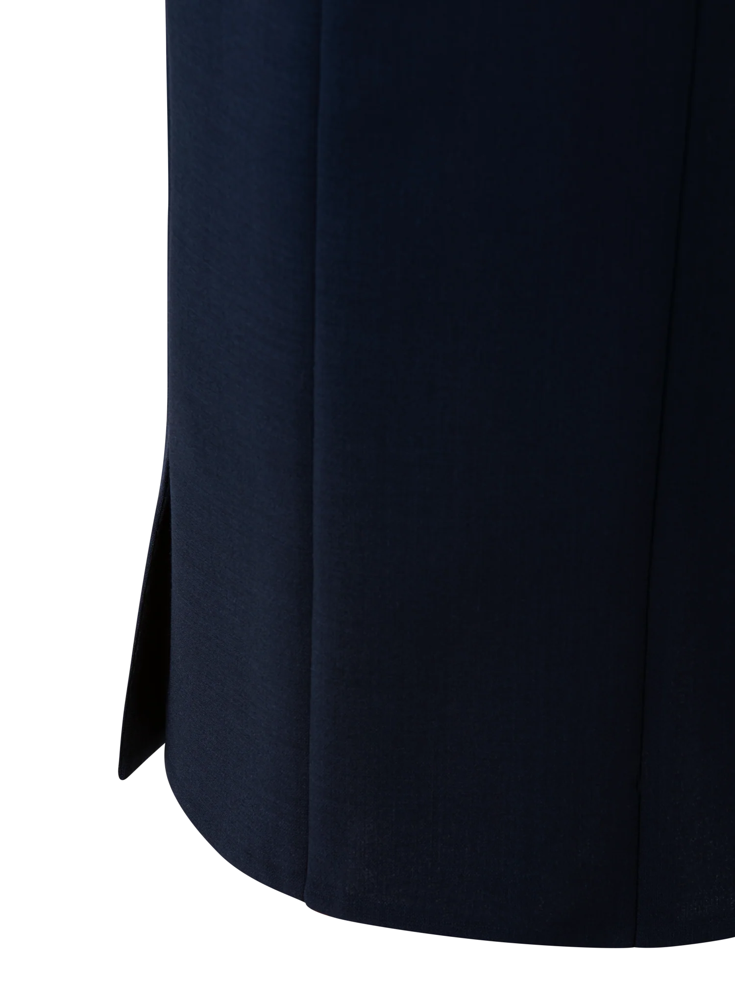 Wool Double-Face Pencil Skirt with Slits - Image 4