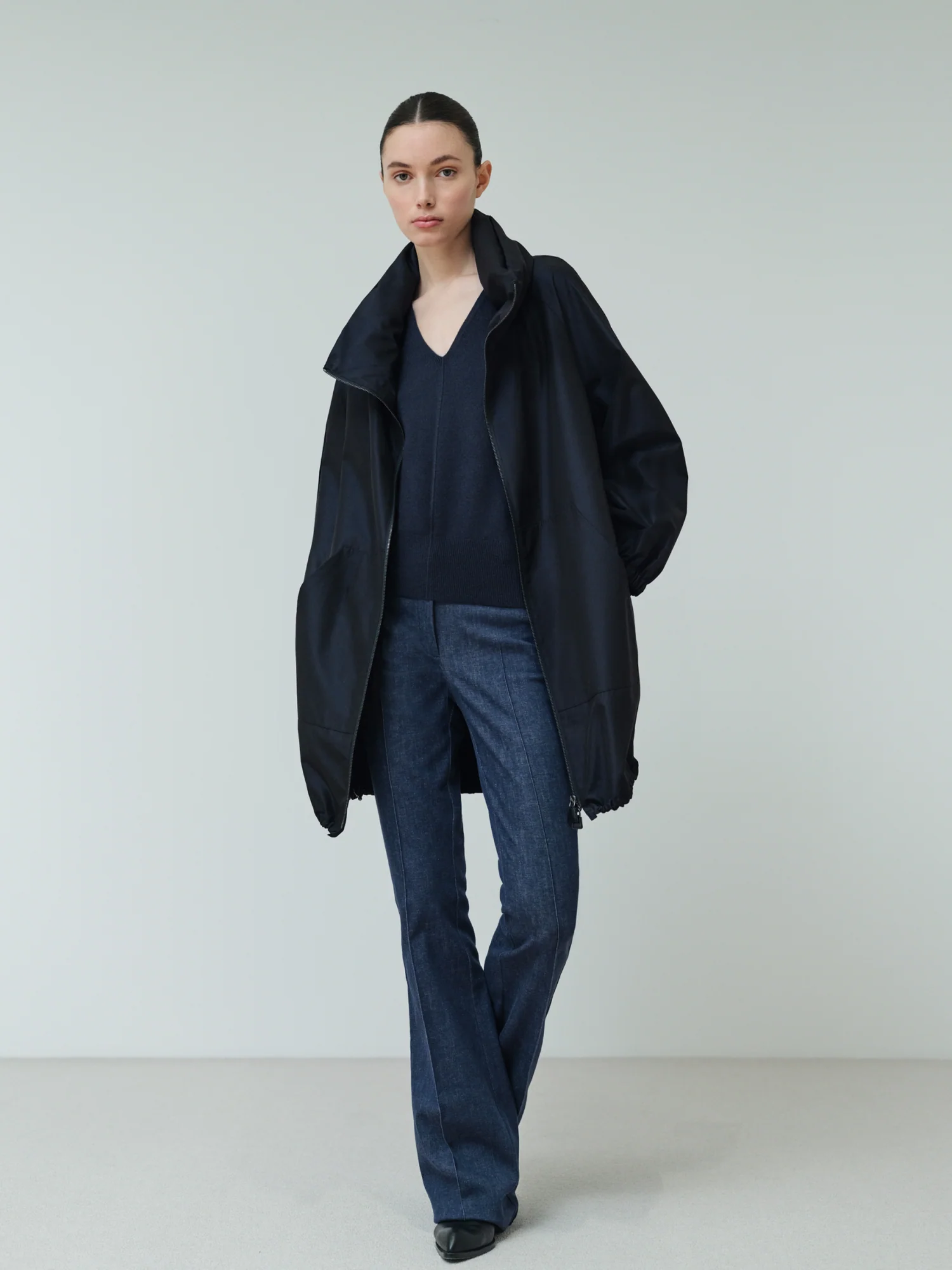 Water-Repellent Silk Taffeta Parka - Image 2