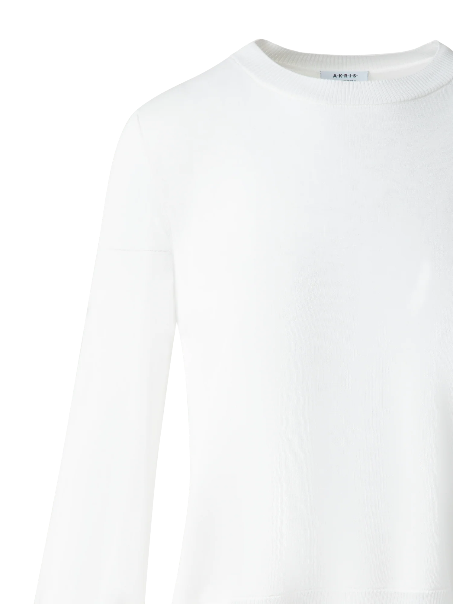Knit Sweater with Sheer Neckline and Sleeves - Image 4