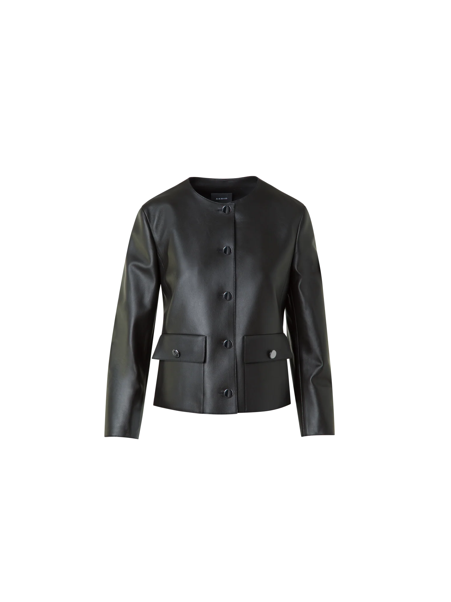 Leather Jacket with Bracelet Sleeves