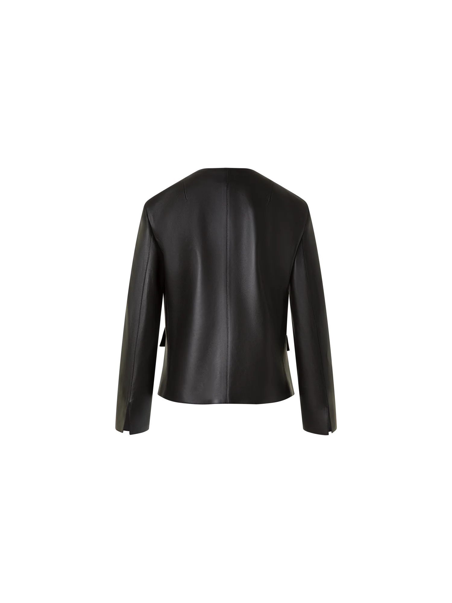Leather Jacket with Bracelet Sleeves - Image 4