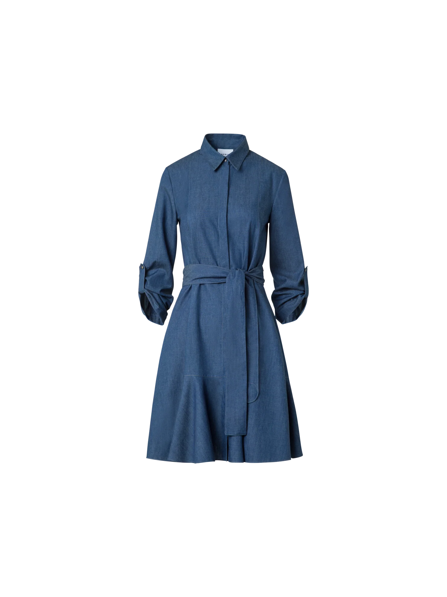 Lightweight Cotton Denim Shirt Dress