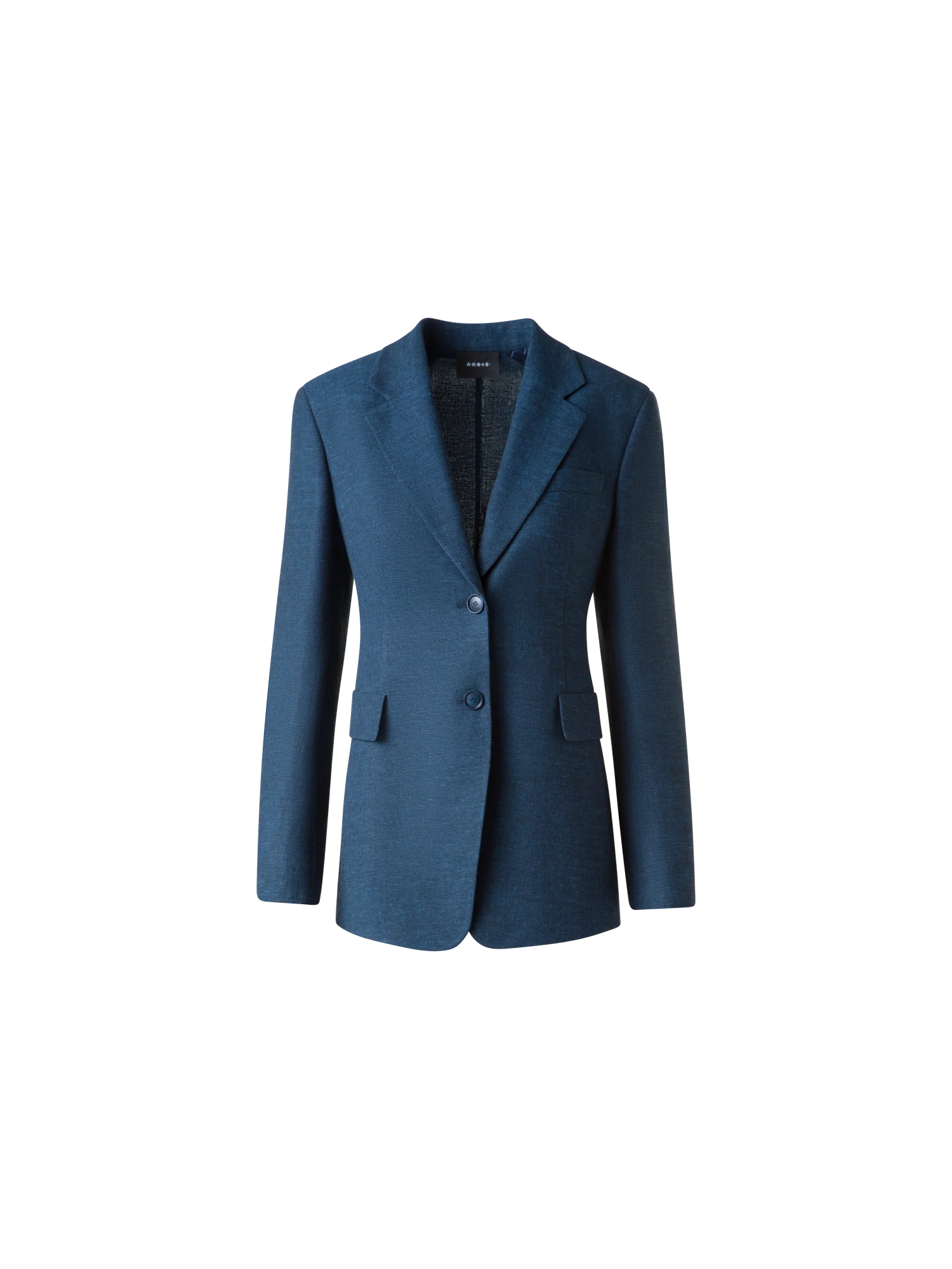 Long Blazer in Linen Double-Face