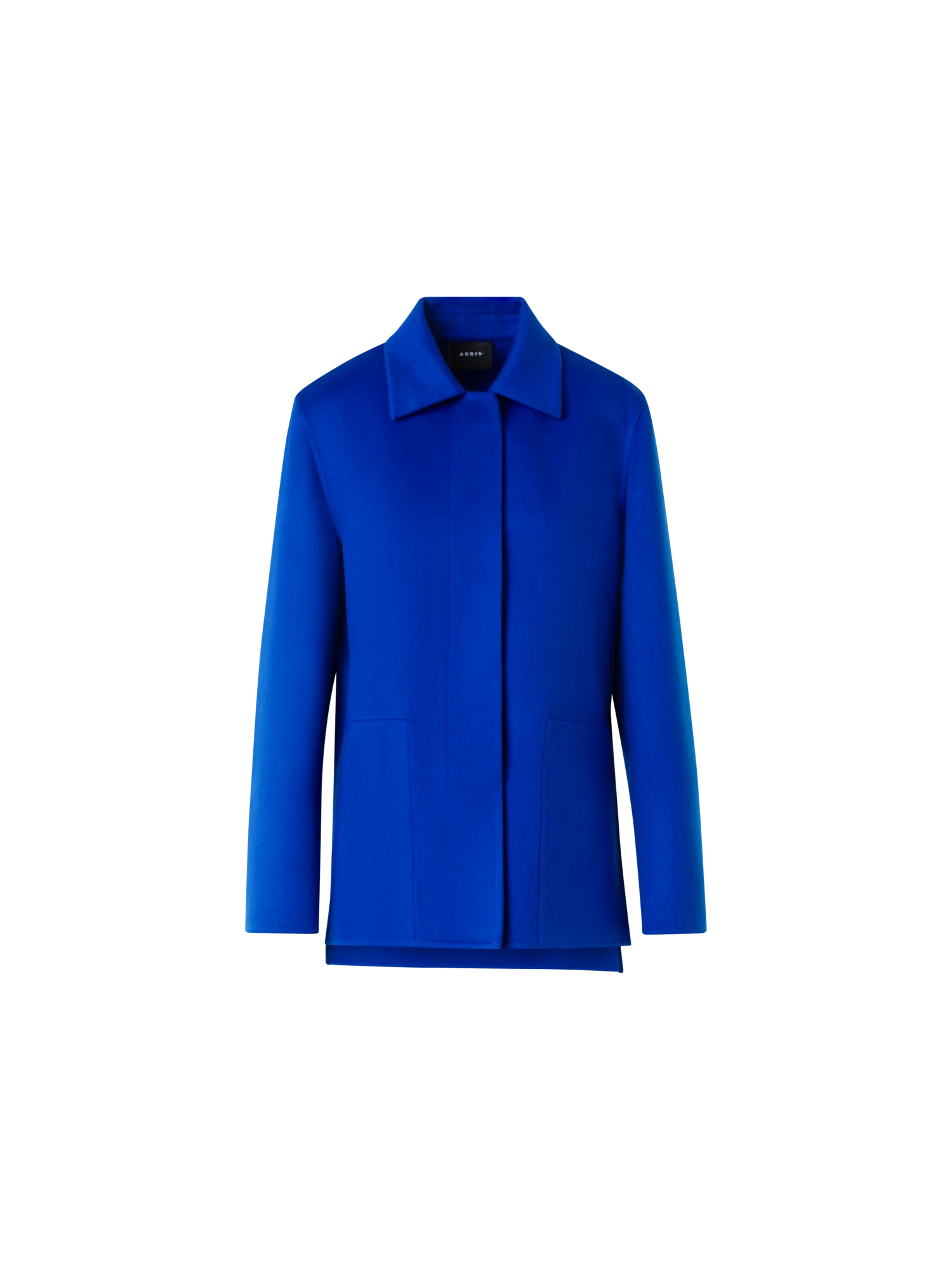 Long Cashmere Double-Face Shirt Jacket