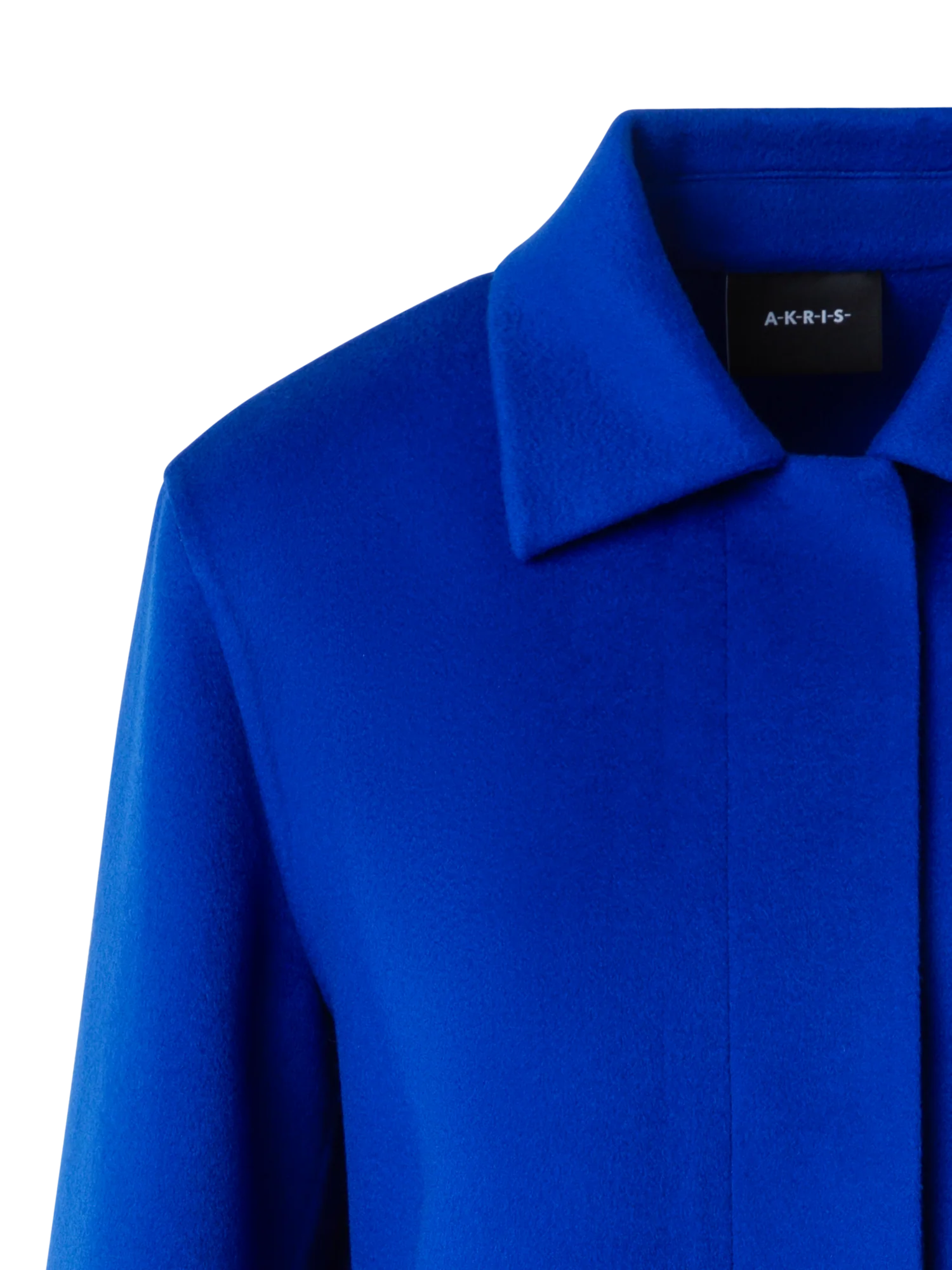 Long Cashmere Double-Face Shirt Jacket - Image 3