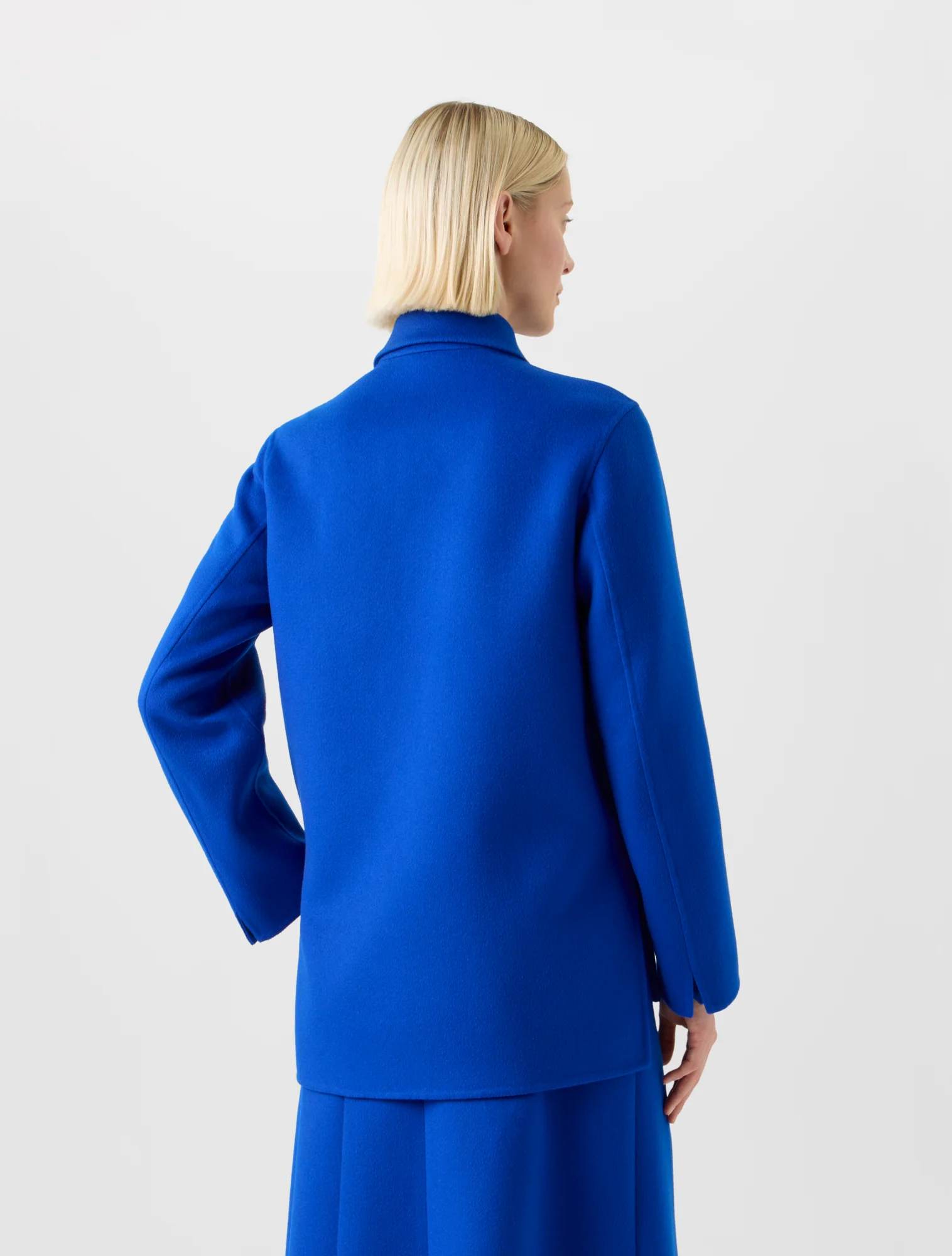 Long Cashmere Double-Face Shirt Jacket - Image 6