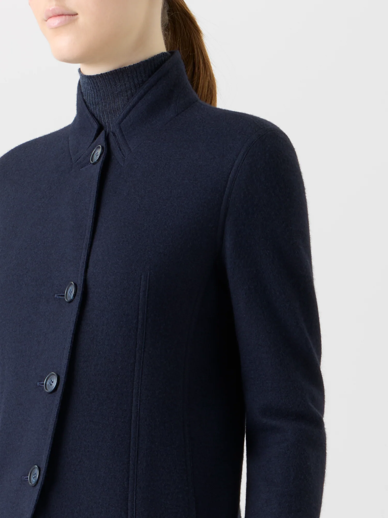 Long Cashmere Jersey Jacket - Image 6
