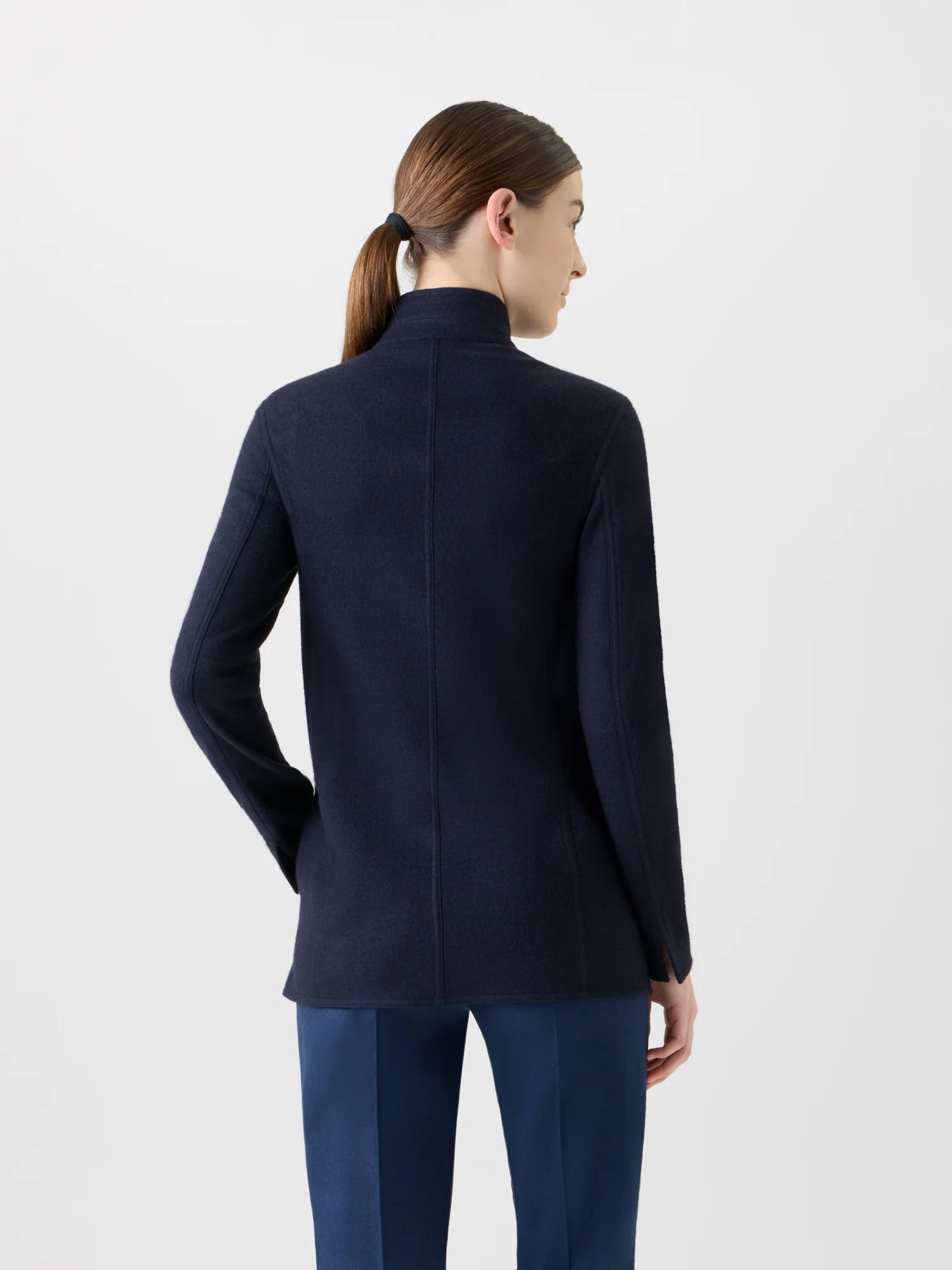 Long Cashmere Jersey Jacket - Image 7
