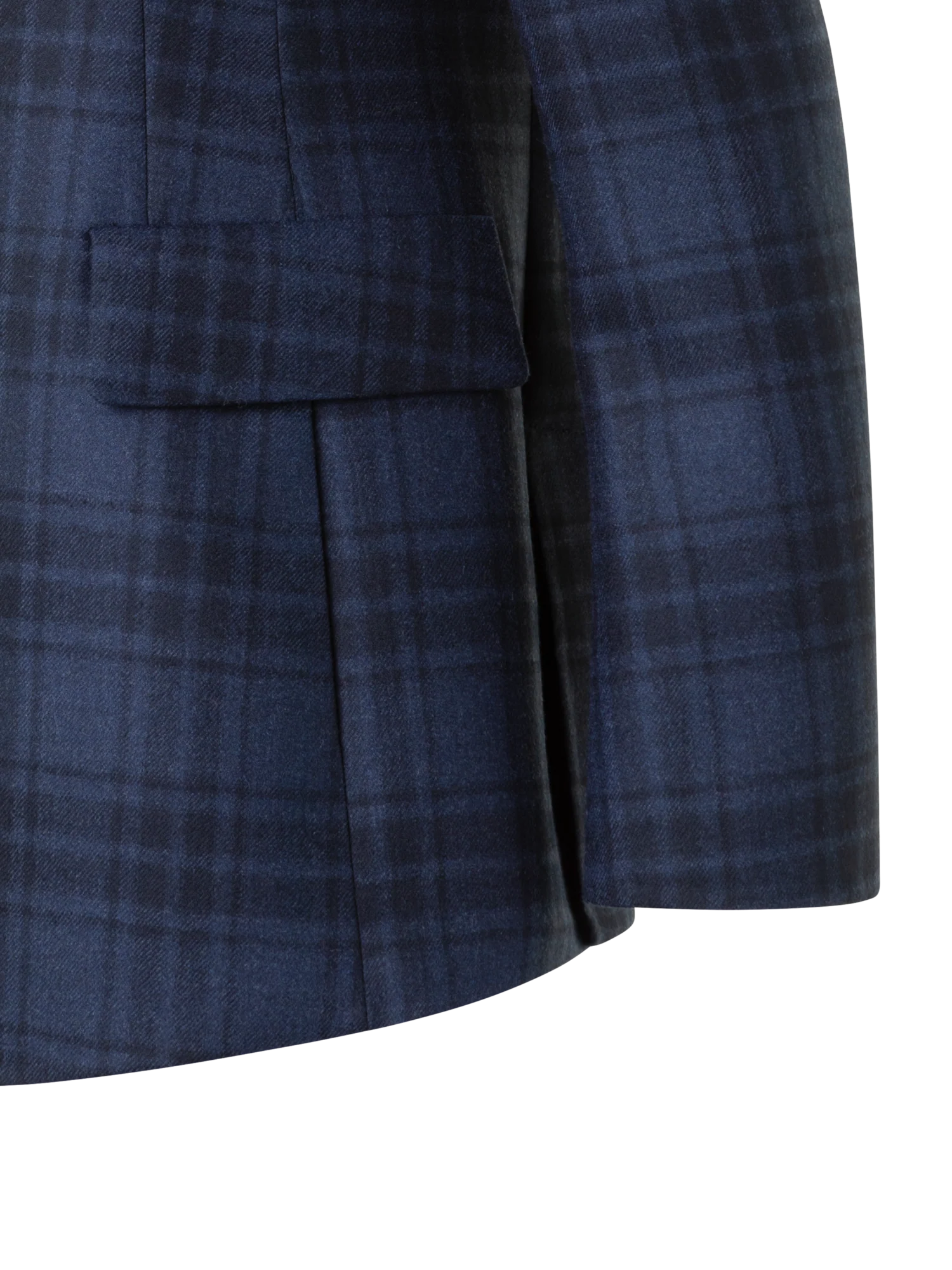 Long Double-Face Plaid Blazer Jacket - Image 6