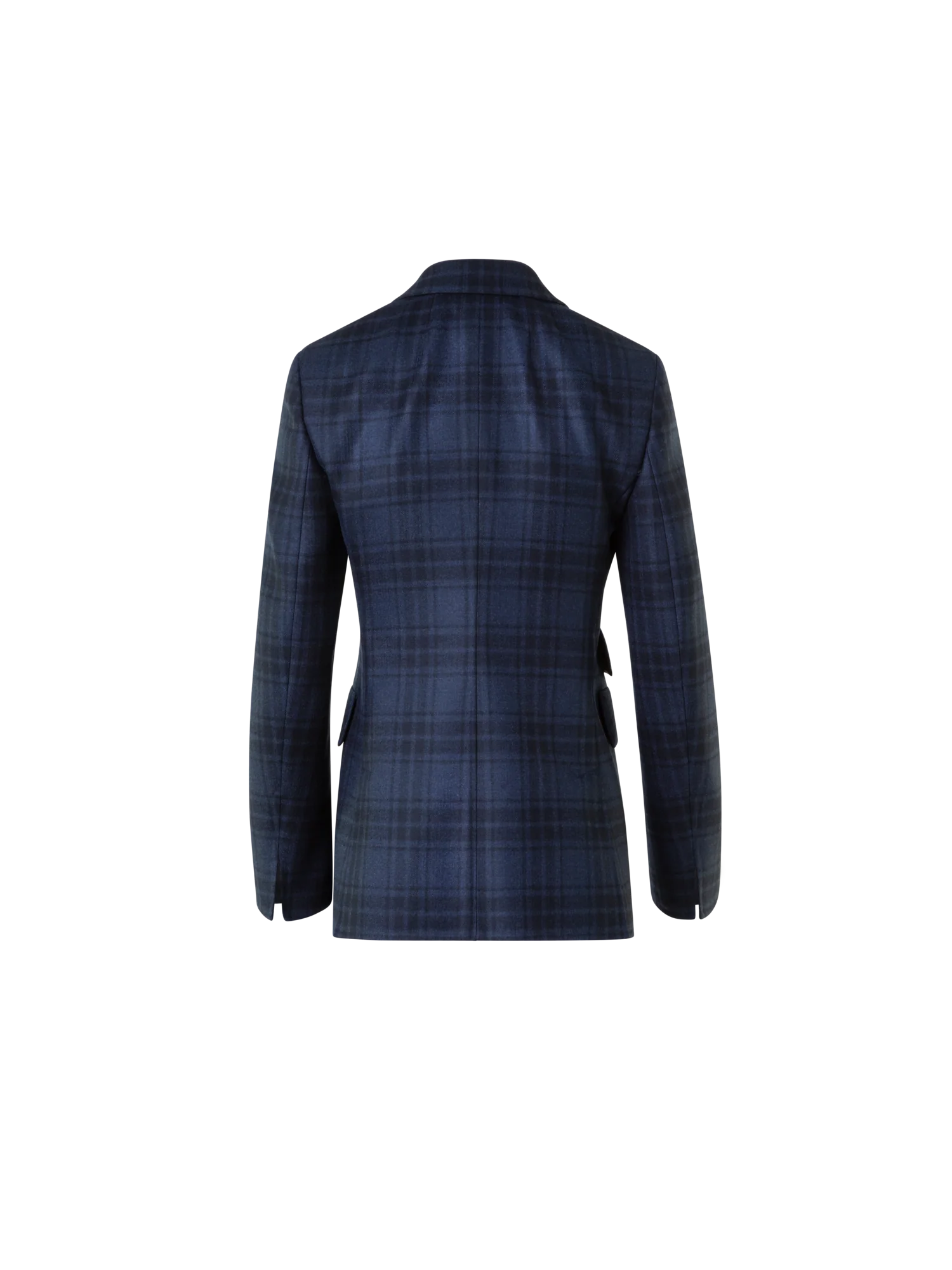 Long Double-Face Plaid Blazer Jacket - Image 7