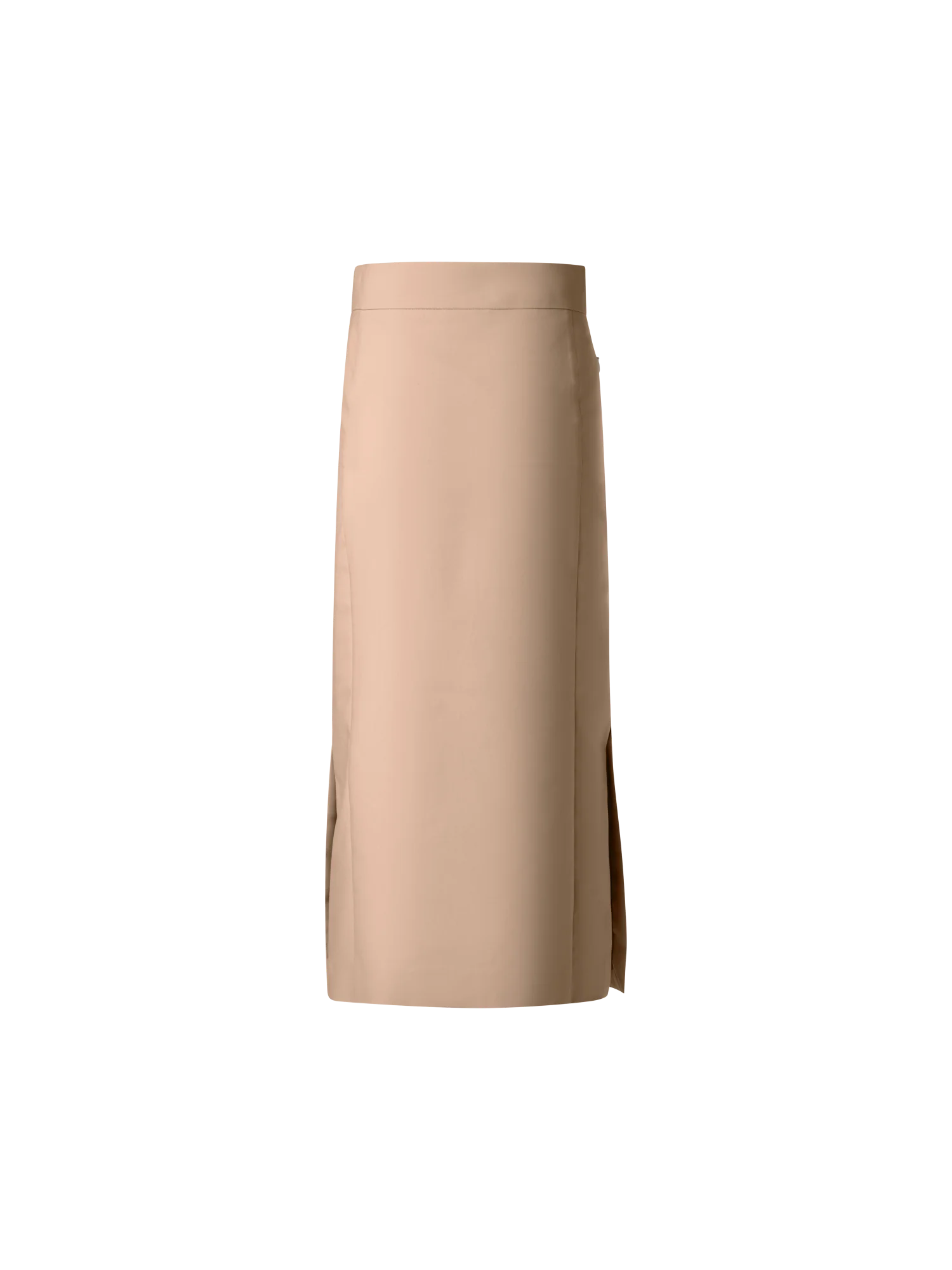 Long Pencil Skirt in Cotton Double-Face - Image 3