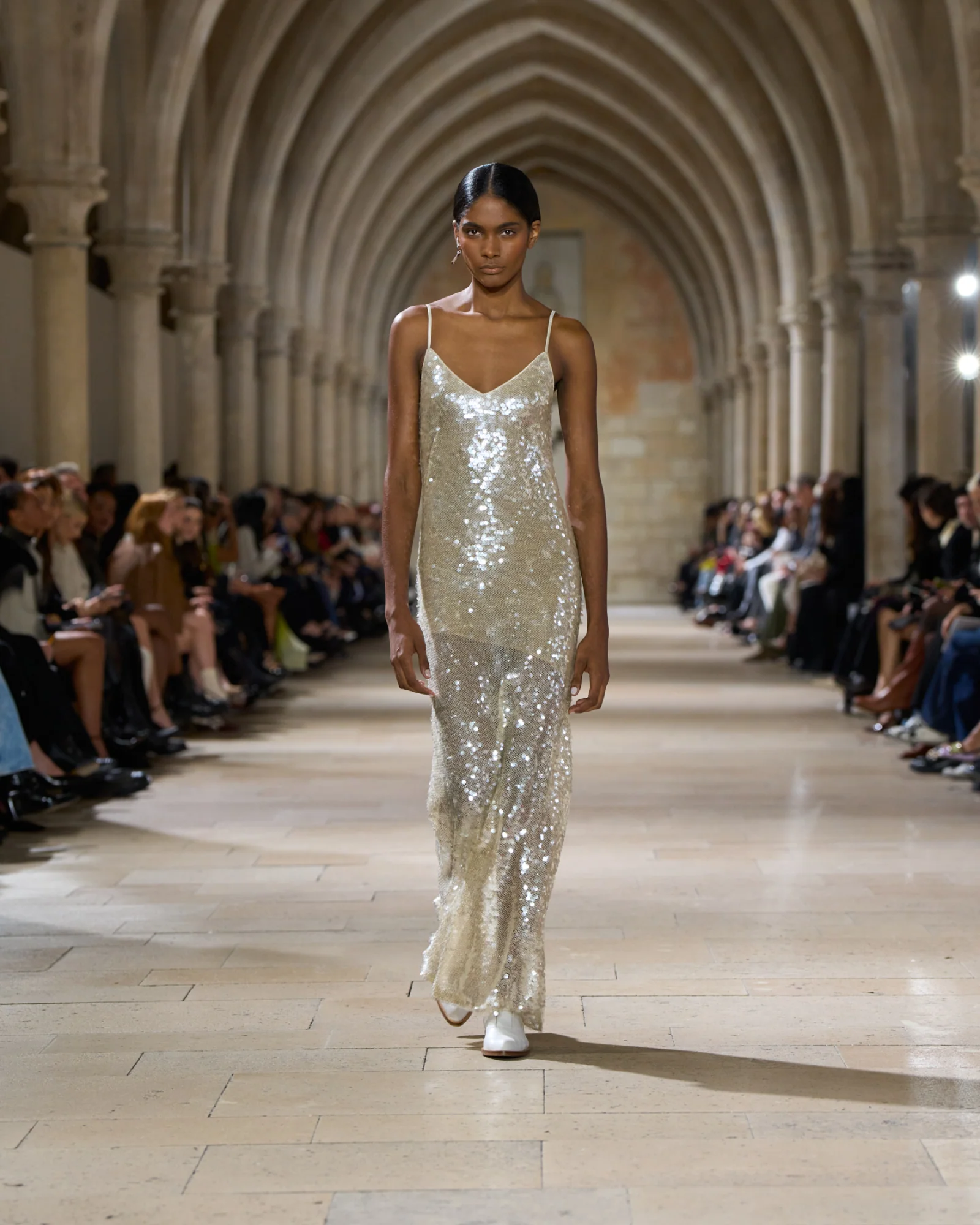Long Sequined Evening Gown - Image 2