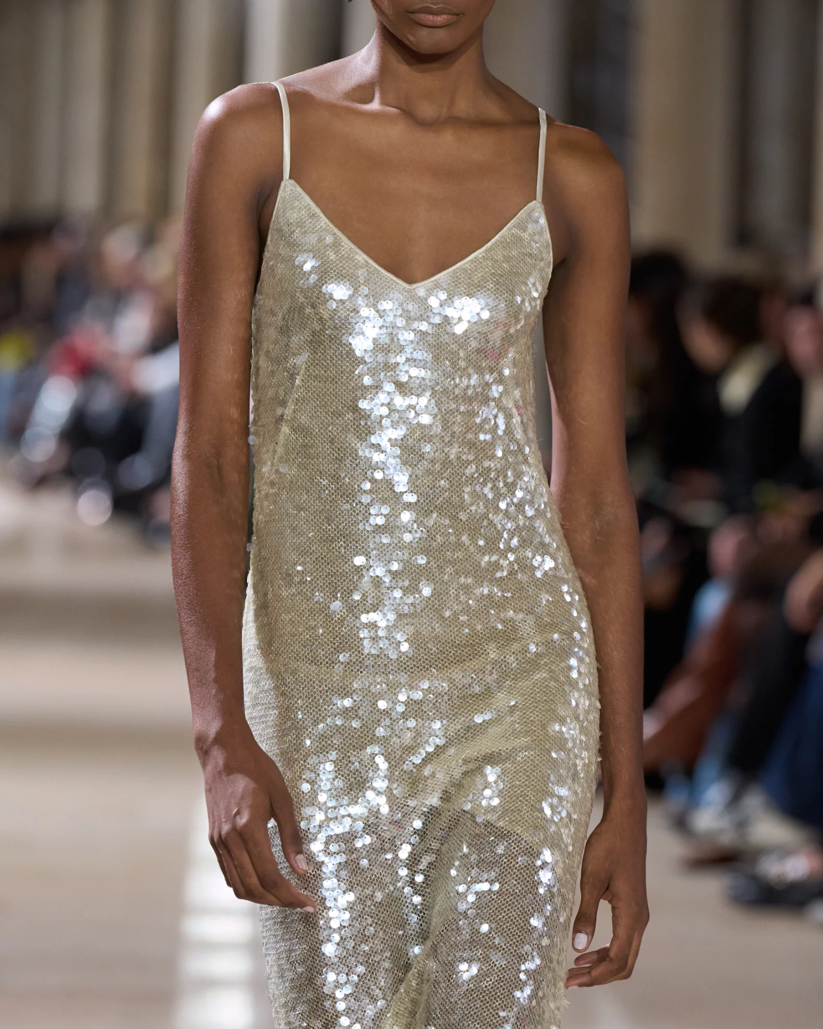 Long Sequined Evening Gown - Image 5