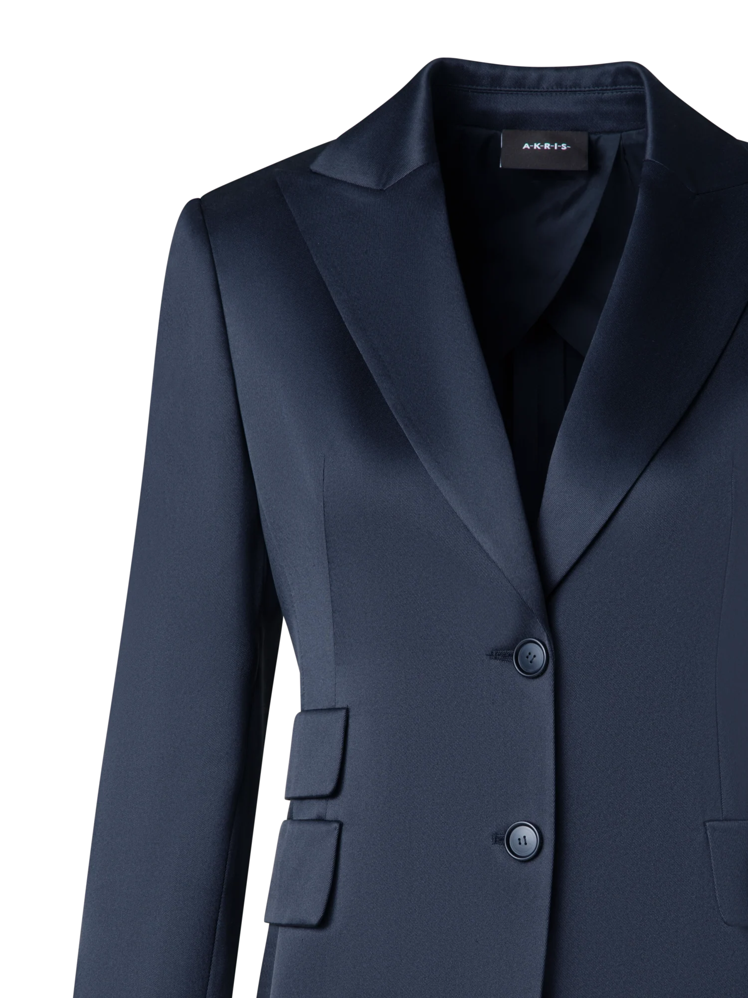 Long Silk Blazer Jacket - Image 4