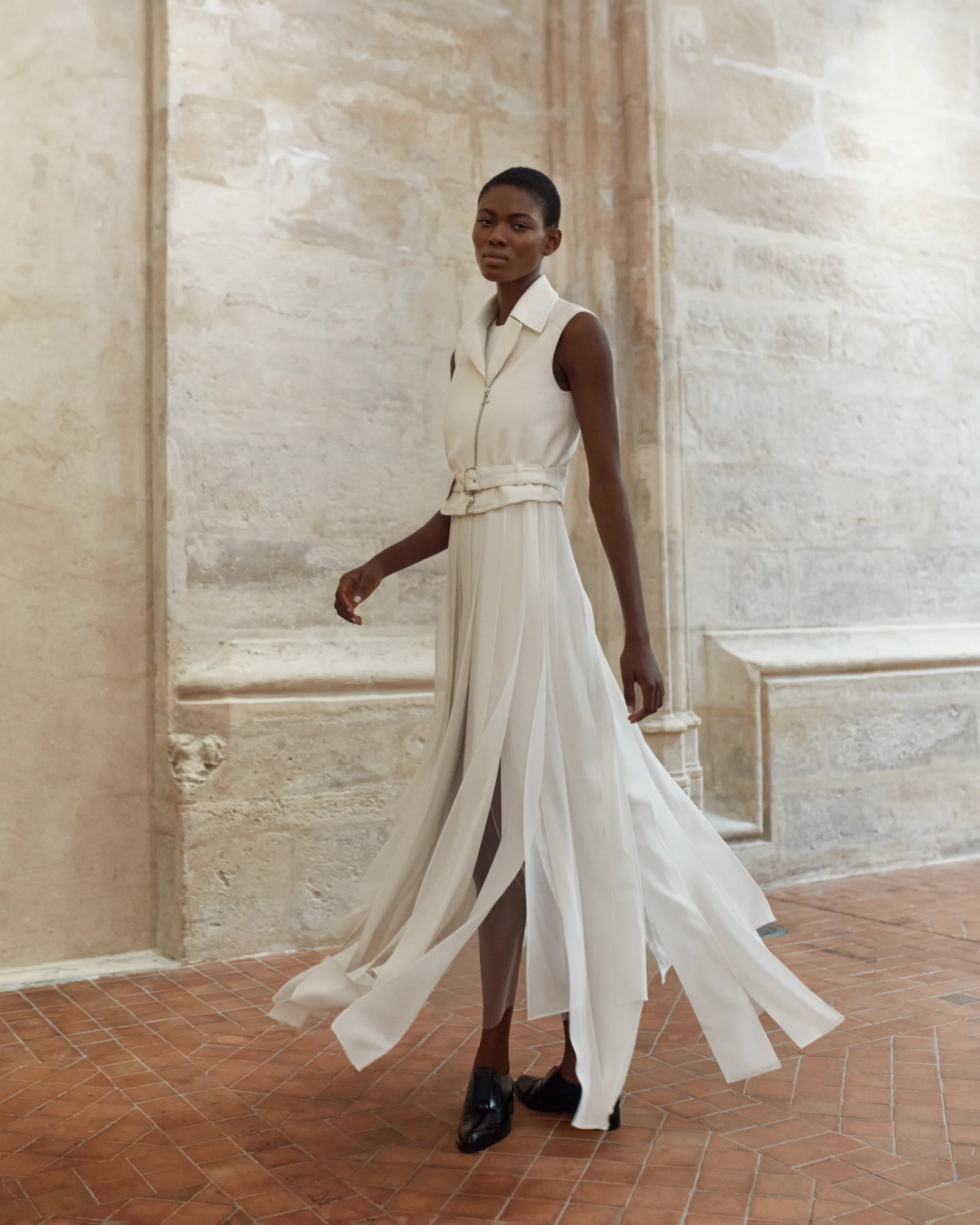 Long Silk Ribbon Gown - Image 2