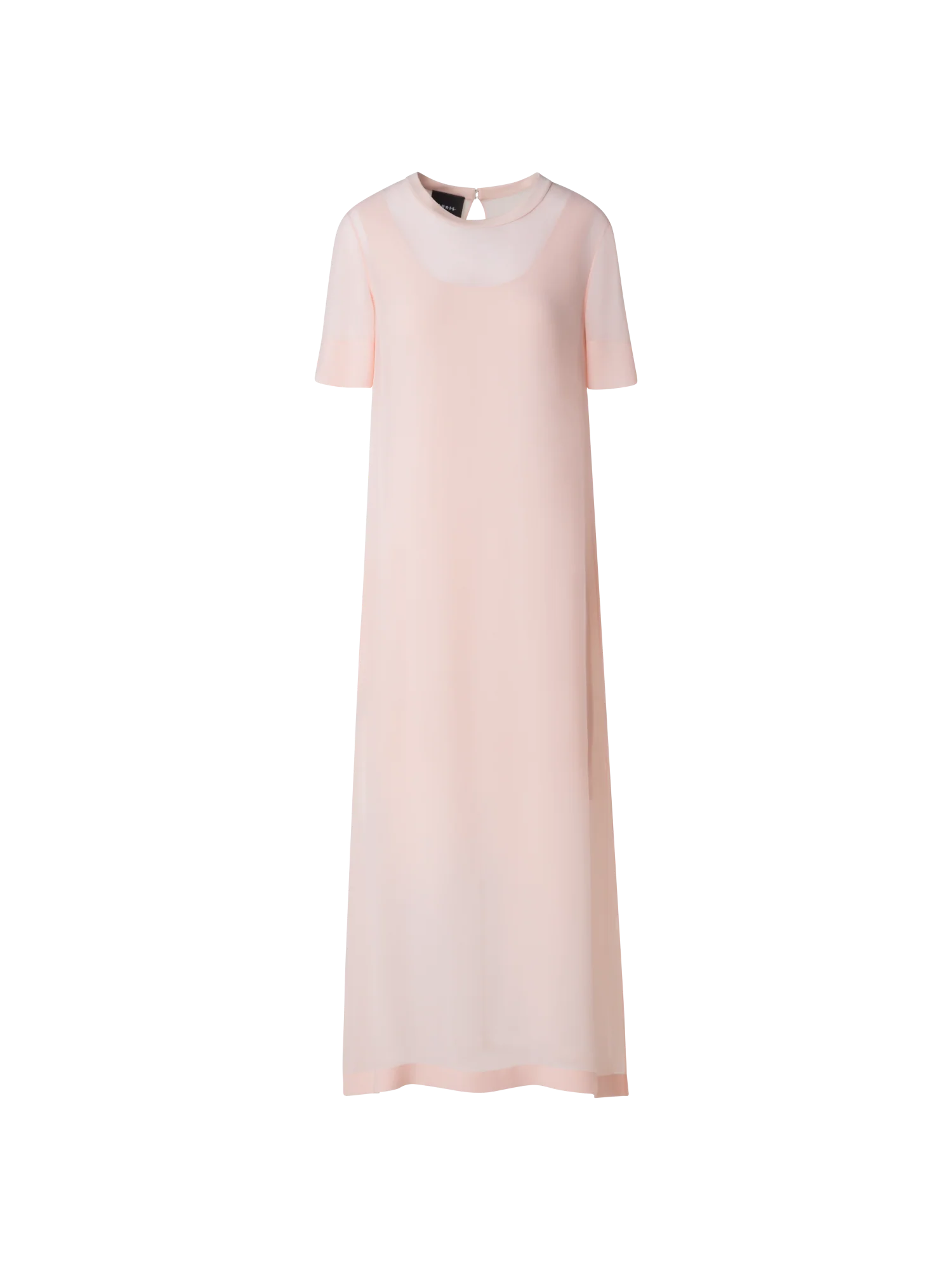 Long Silk T-Shirt Dress