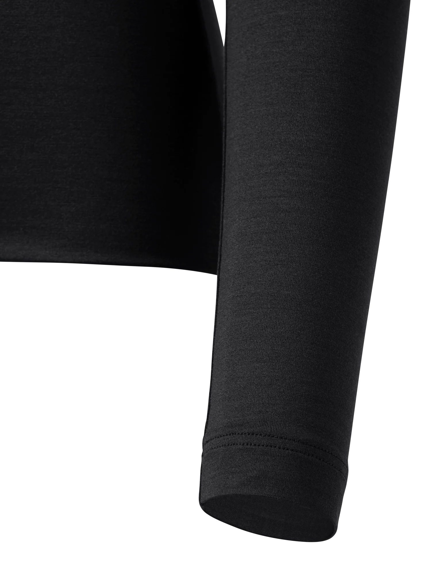 Silk Jersey Stretch Top with V-Neck - Image 2