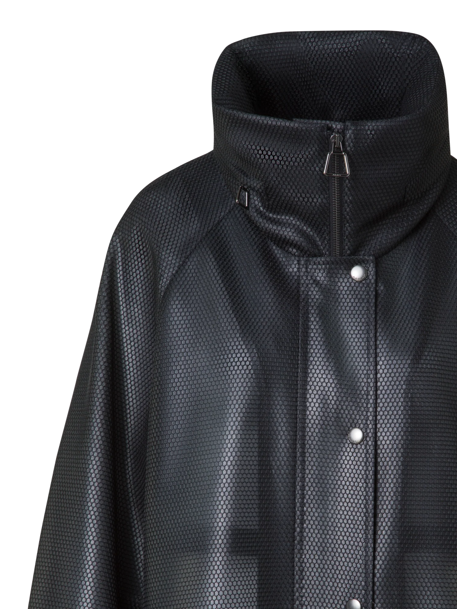 Long Water Repellent Coat with Hood - Image 6
