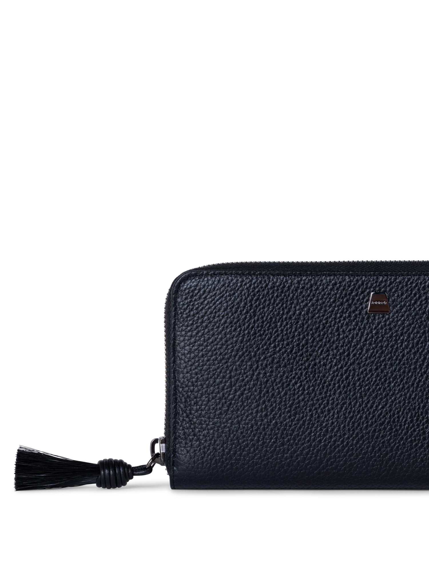 Long Zip Around Wallet in Leather - Image 4