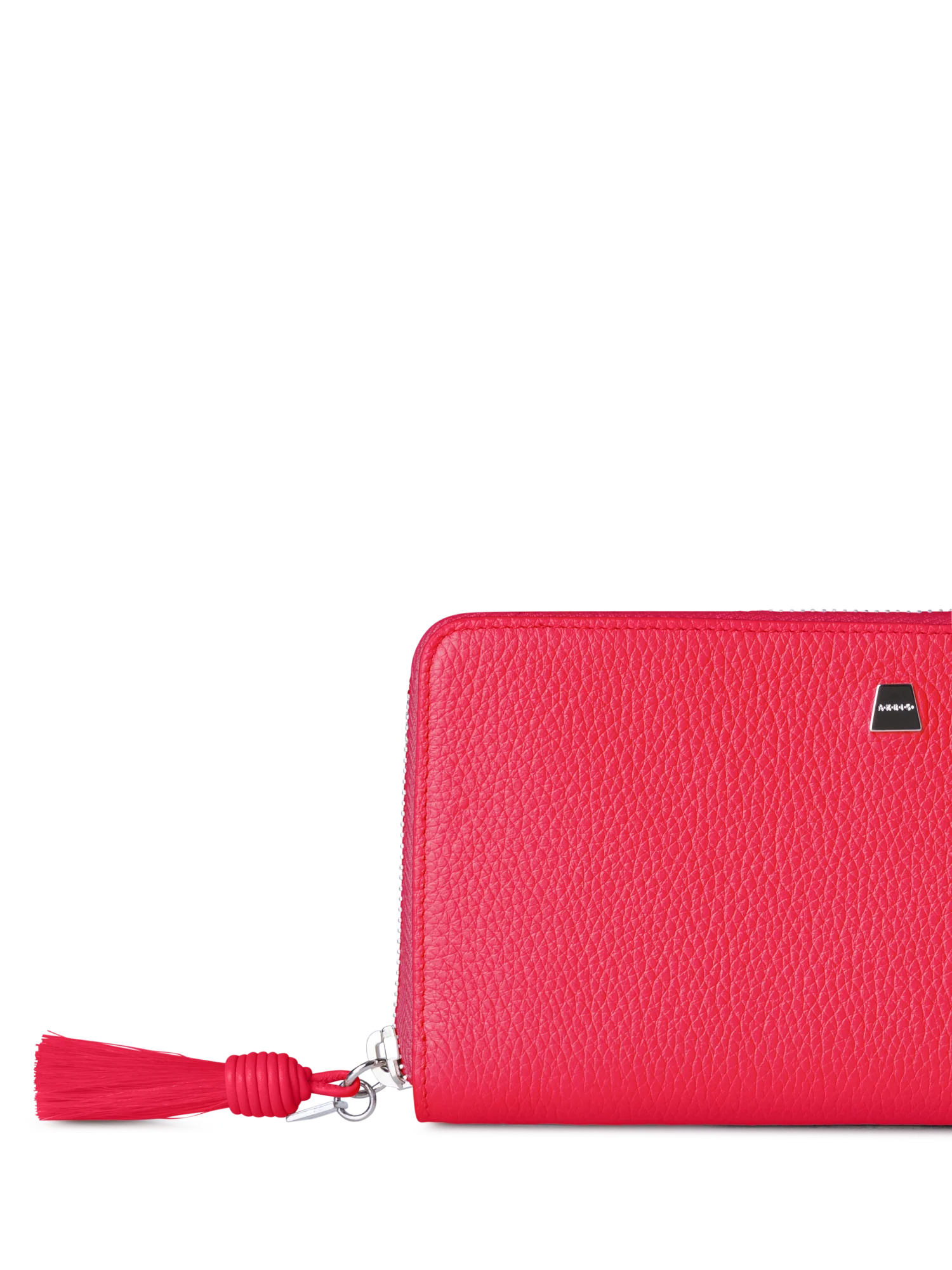 Long Zip Around Wallet in Leather - Image 4