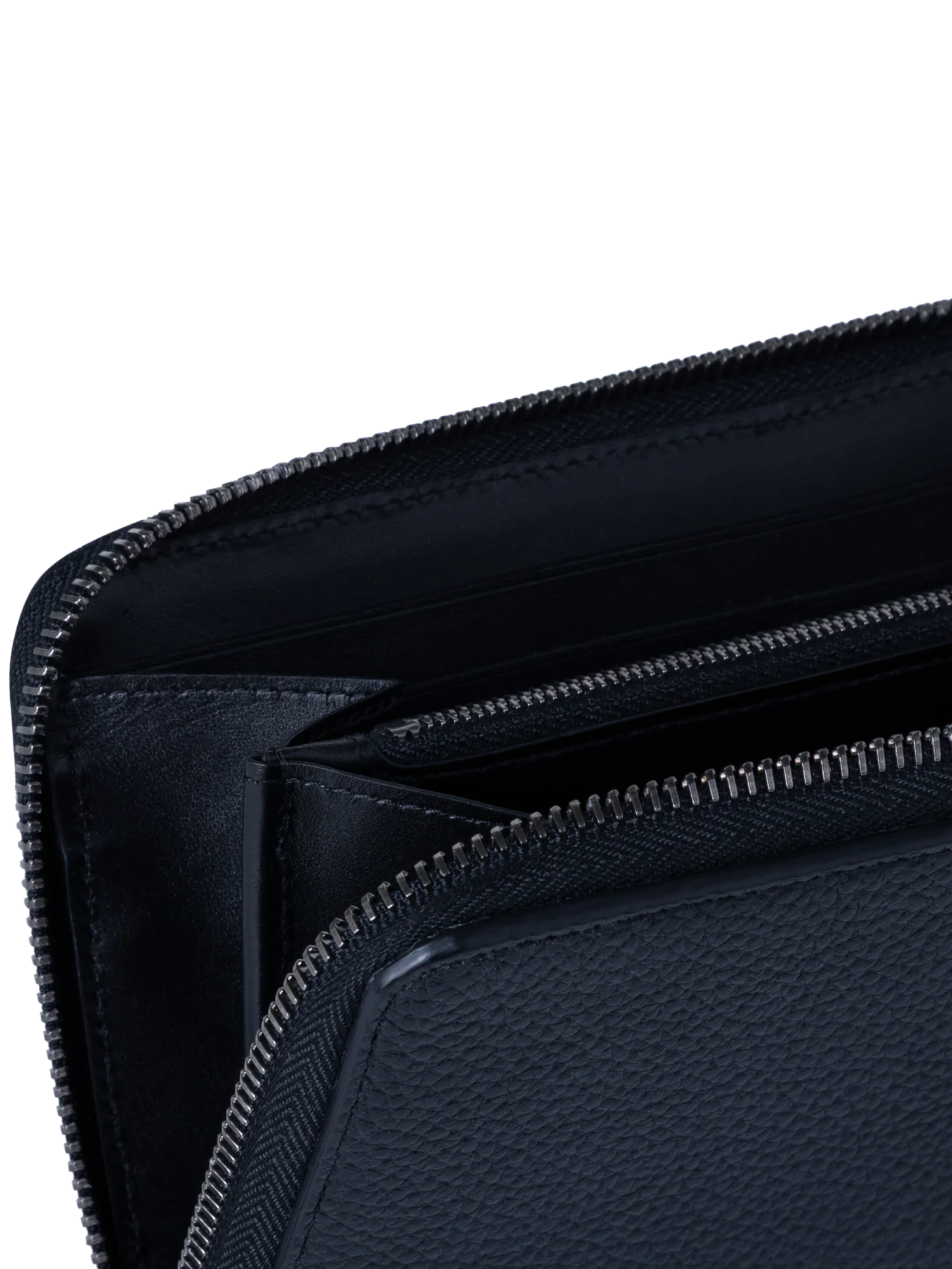 Long Zip Around Wallet in Leather - Image 3