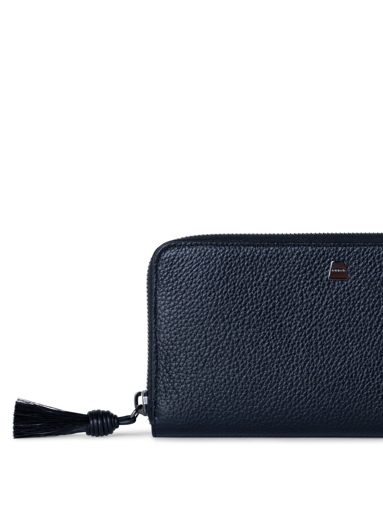 Long Zip Around Wallet in Leather - Image 4