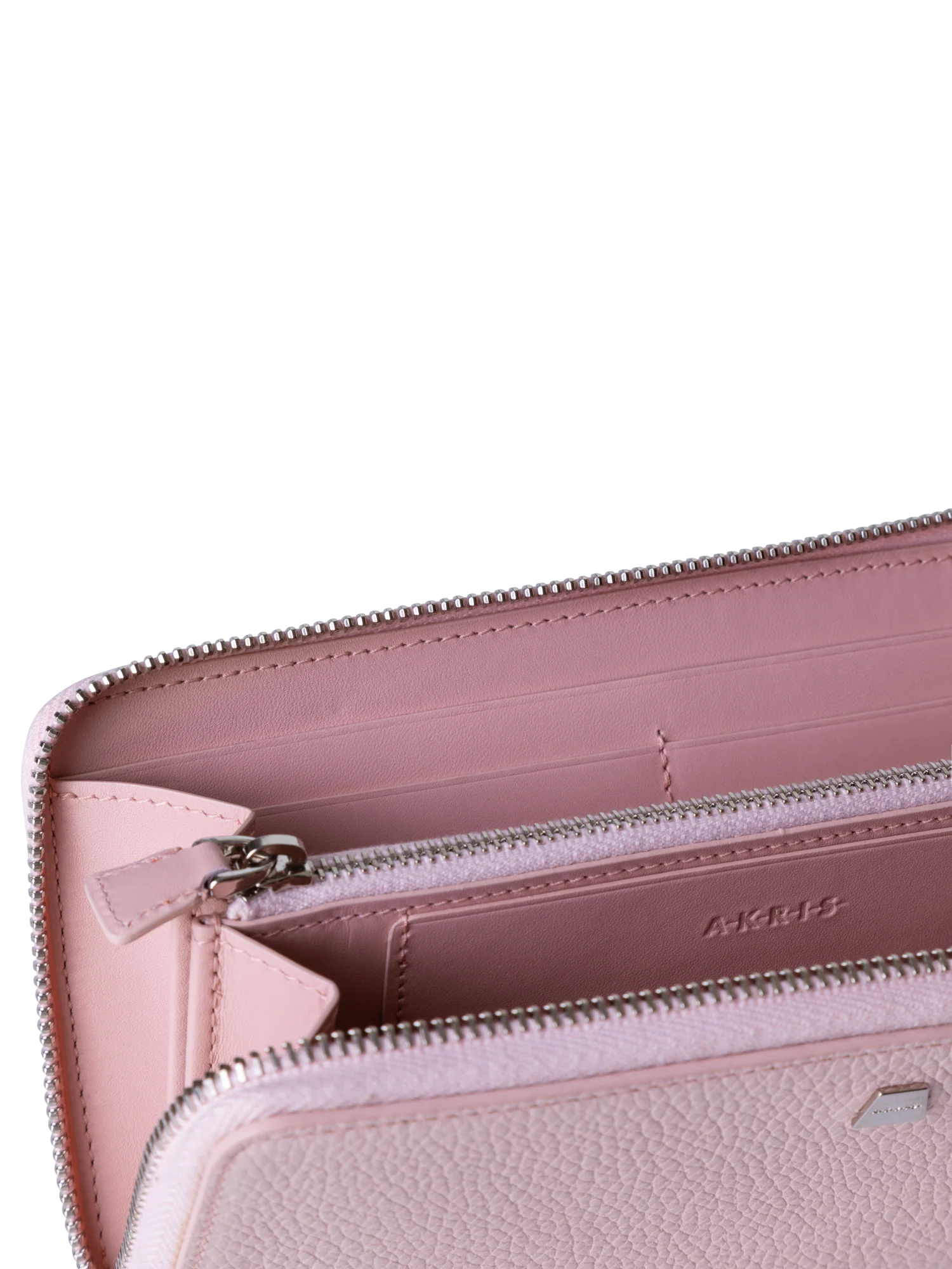 Long Zip Around Wallet in Leather - Image 4