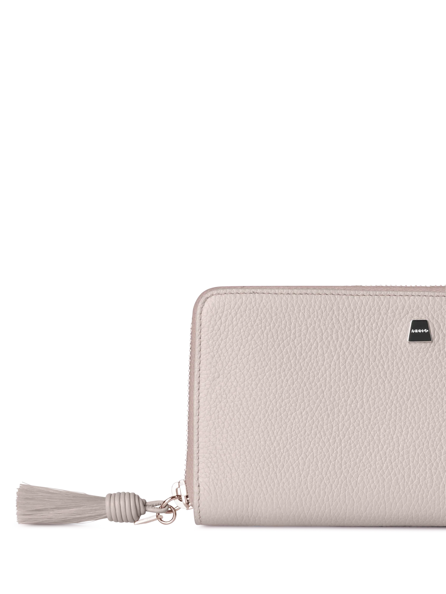 Long Zip Around Wallet in Leather - Image 3
