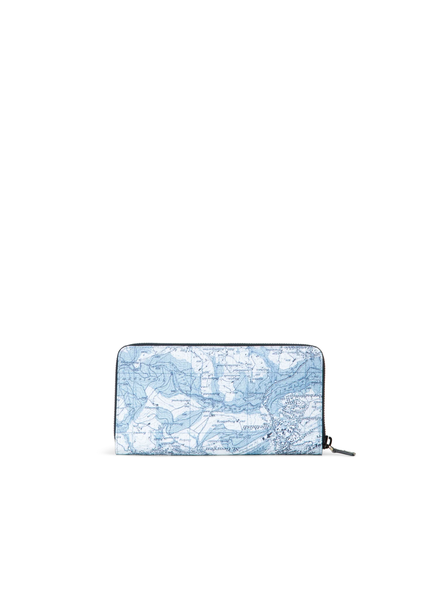 Long Zip Wallet with St. Gallen Map Print - Image 3