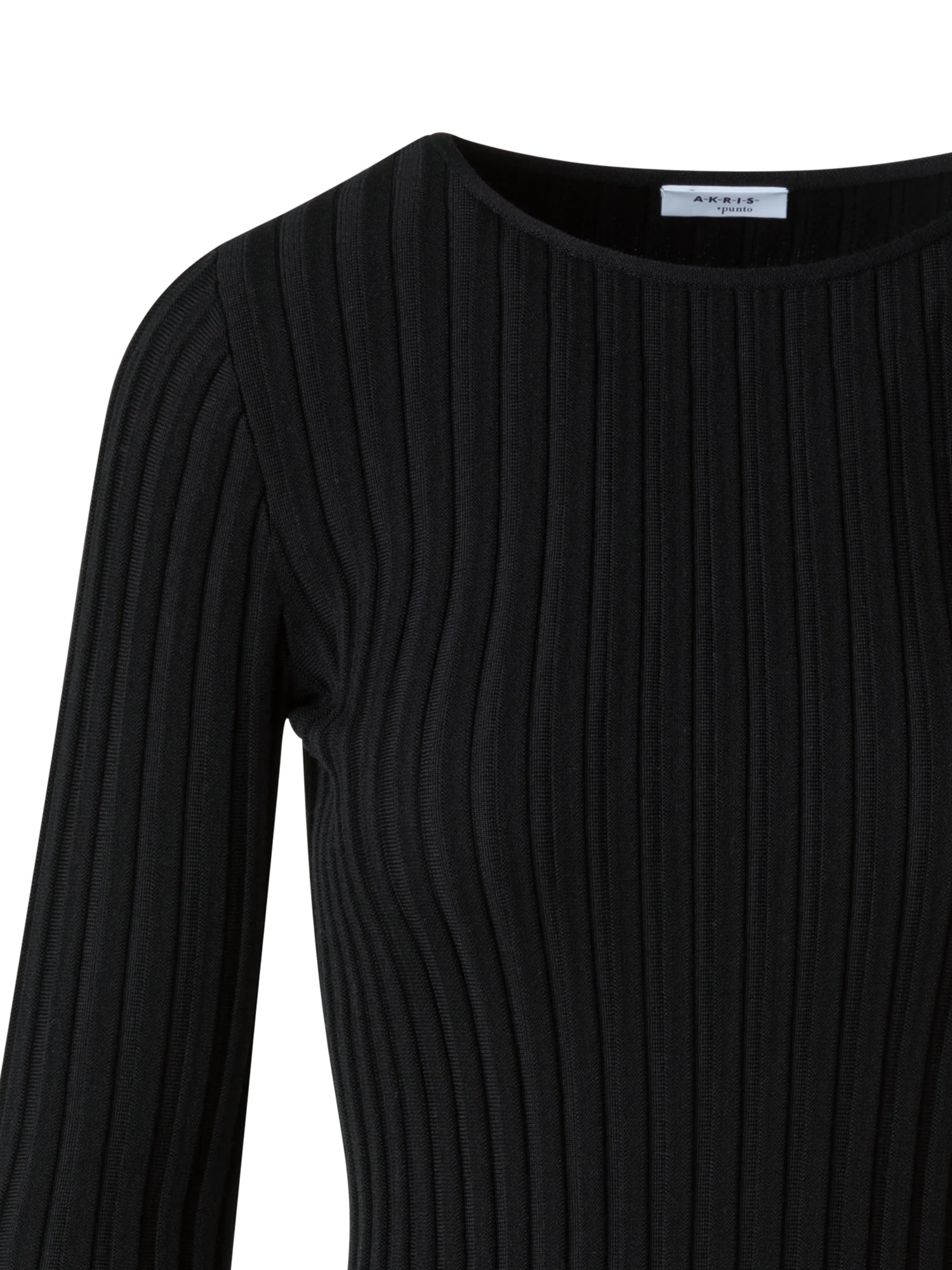 Merino Wool Rib Knit Pullover - Image 3