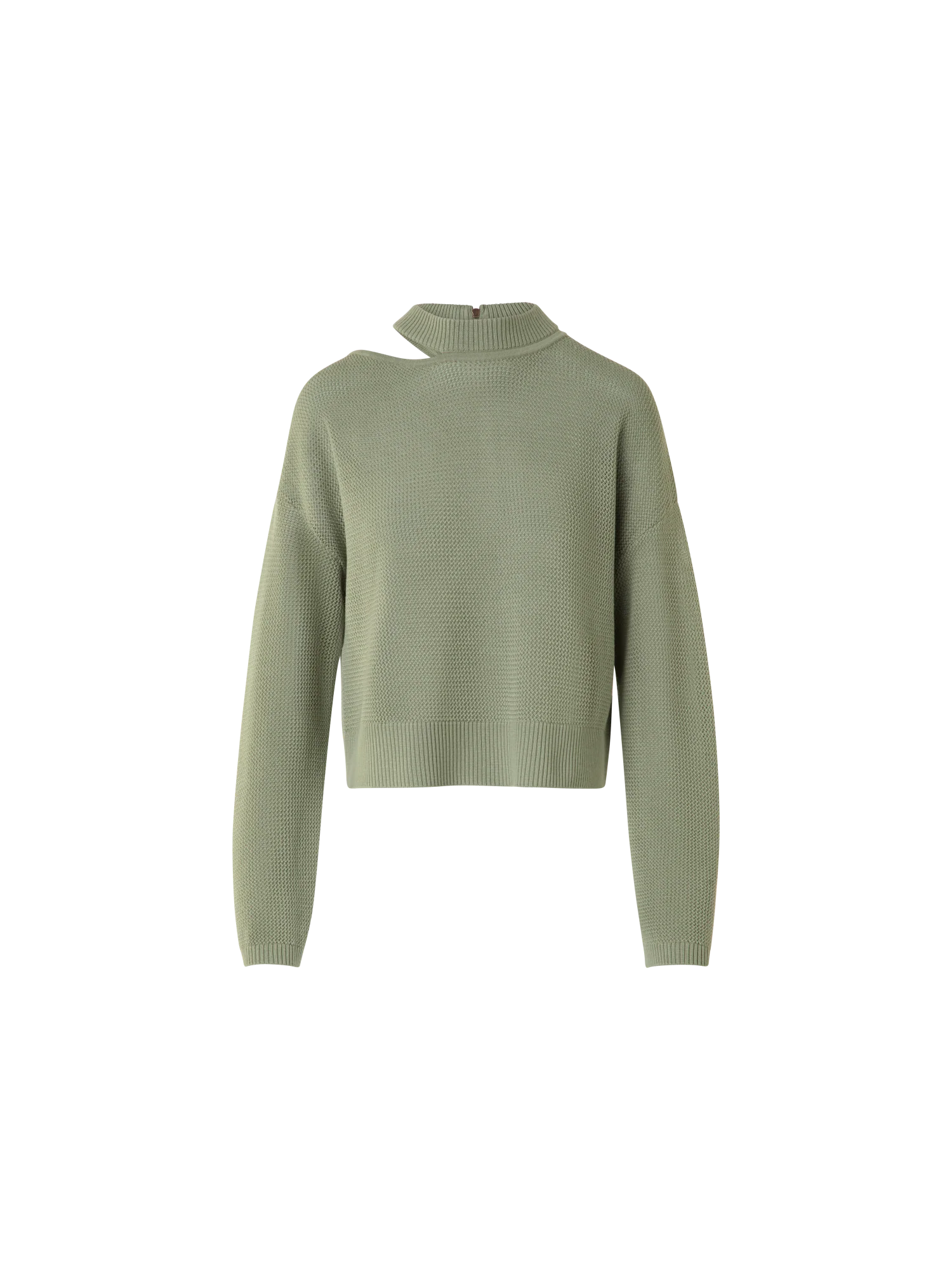 Merino Wool Sweater with Shoulder Cut-Out