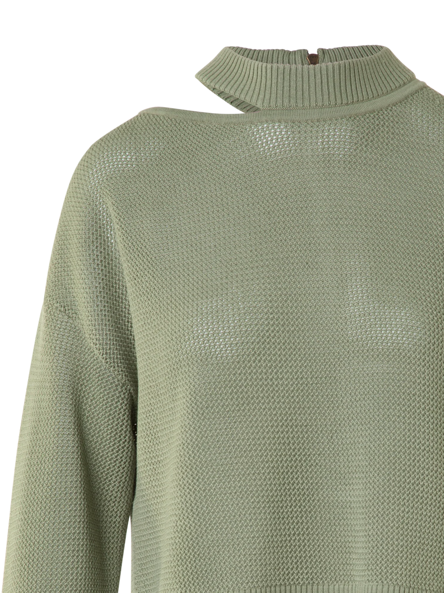 Merino Wool Sweater with Shoulder Cut-Out - Image 3