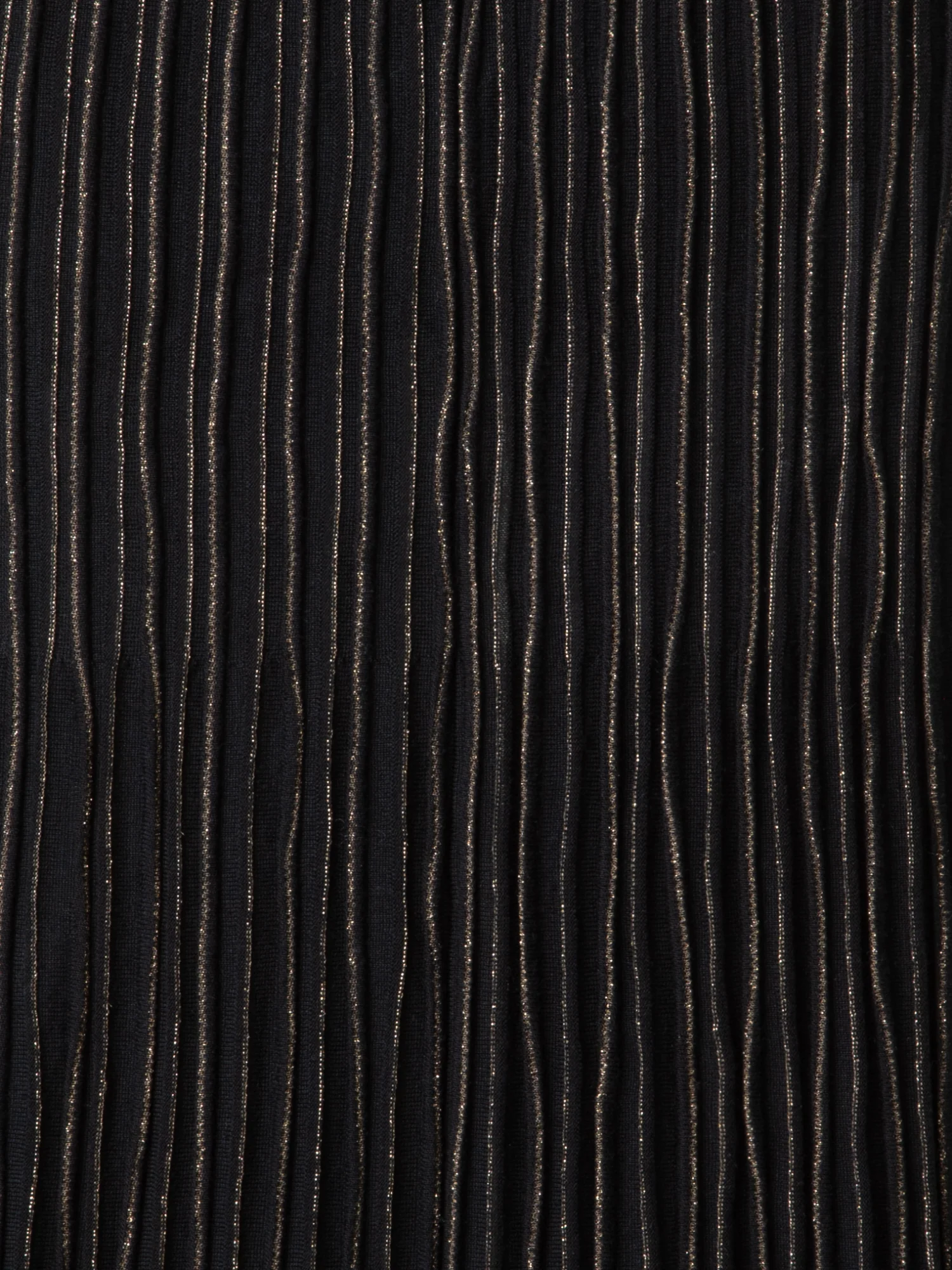 Midi Knit Skirt with and Golden Lurex Stripes - Image 6