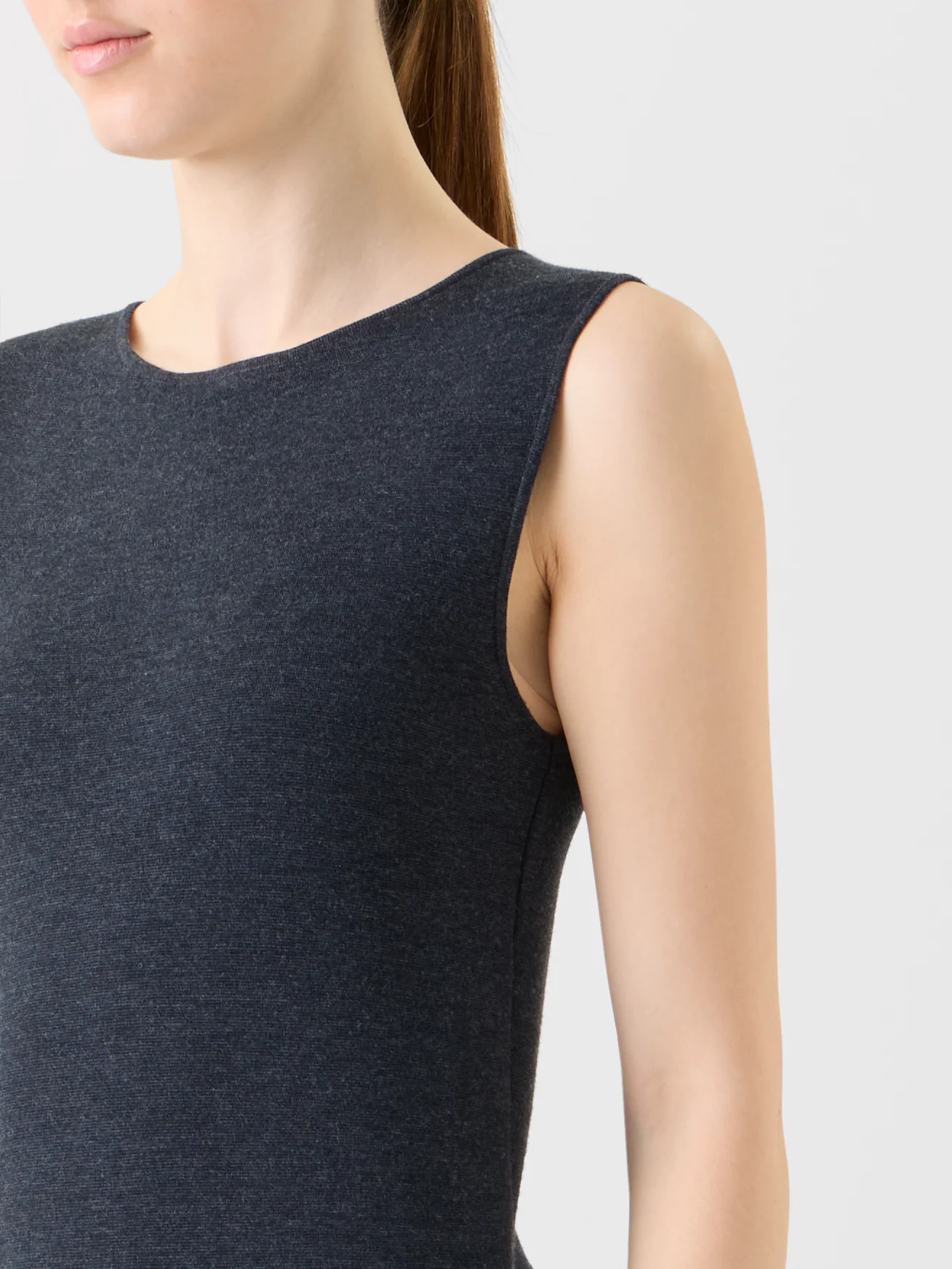 Milano Wool Knit Sheath Midi Dress - Image 3