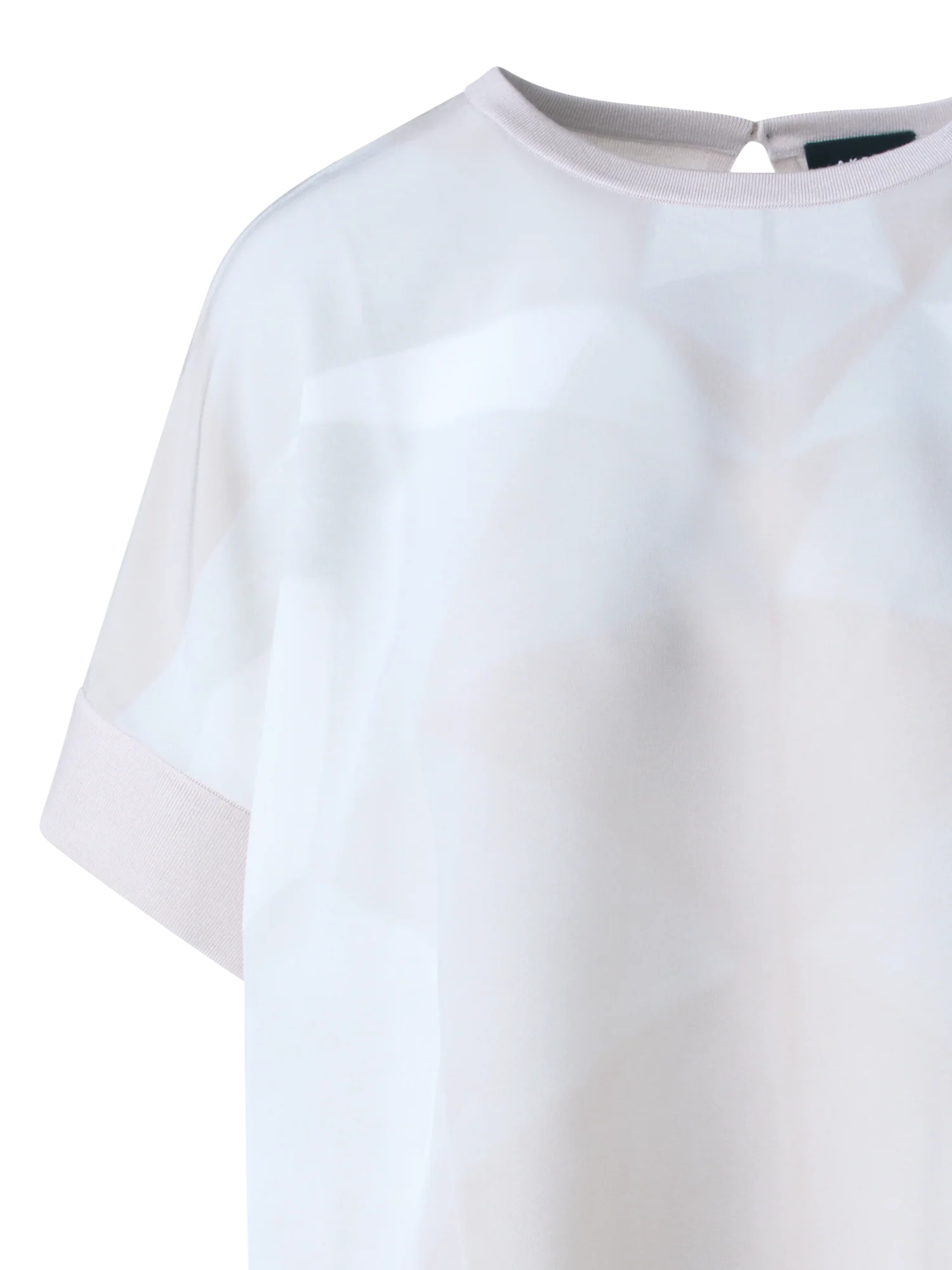 Oversize Silk Blouse with Chiaroscuro Print - Image 4